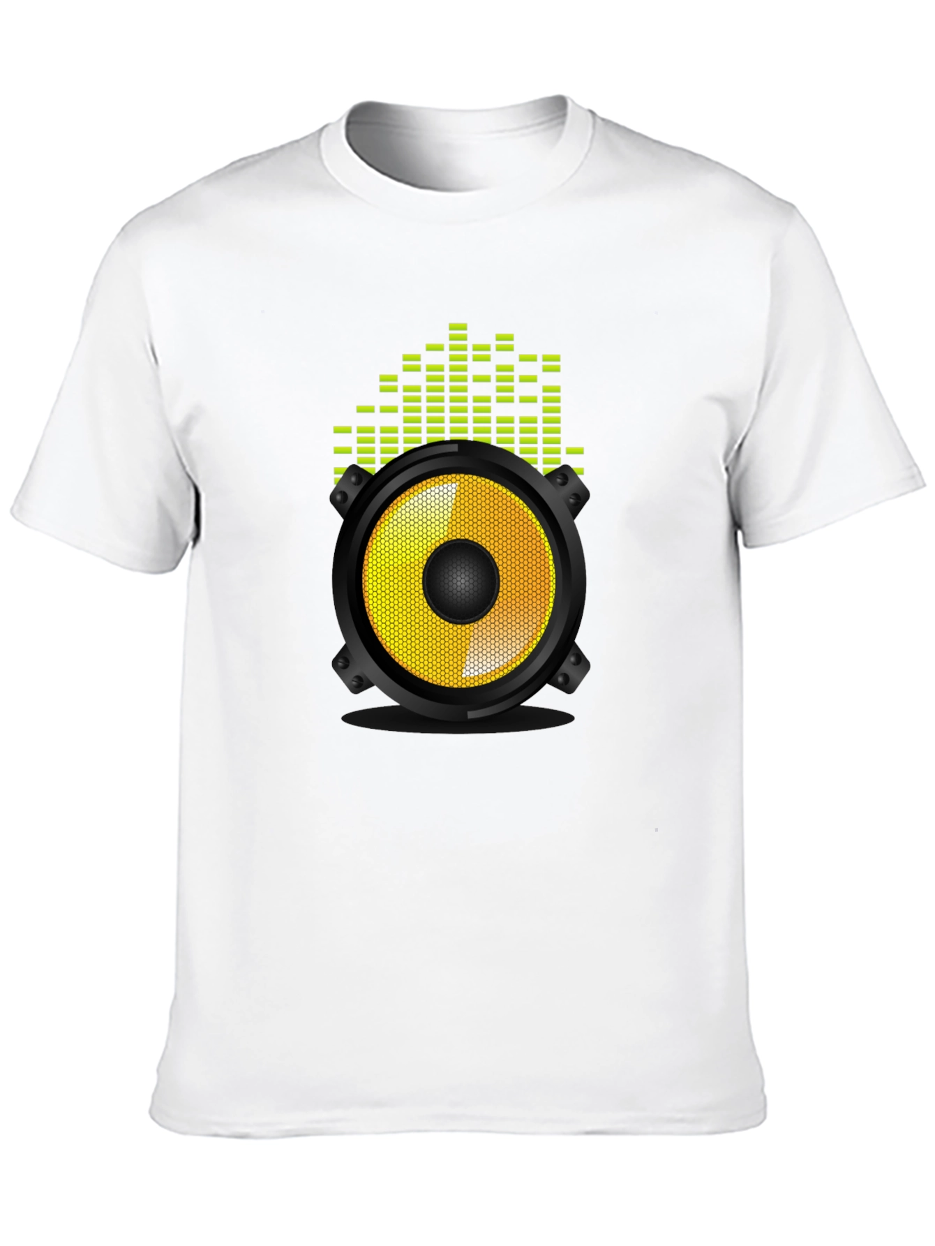 Speaker Graphic Tee - Black Cotton Blend