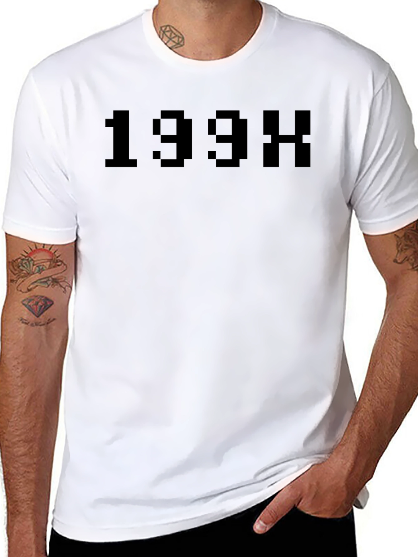 Retro 199X Pixel Tee - Classic Black T-Shirt
