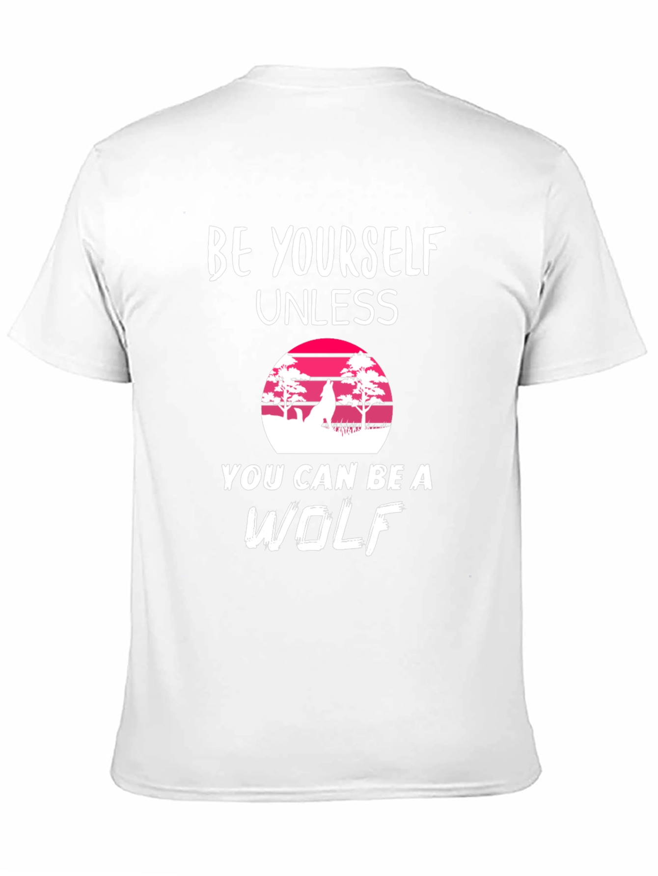 Be Yourself Wolf Graphic Tee - Black