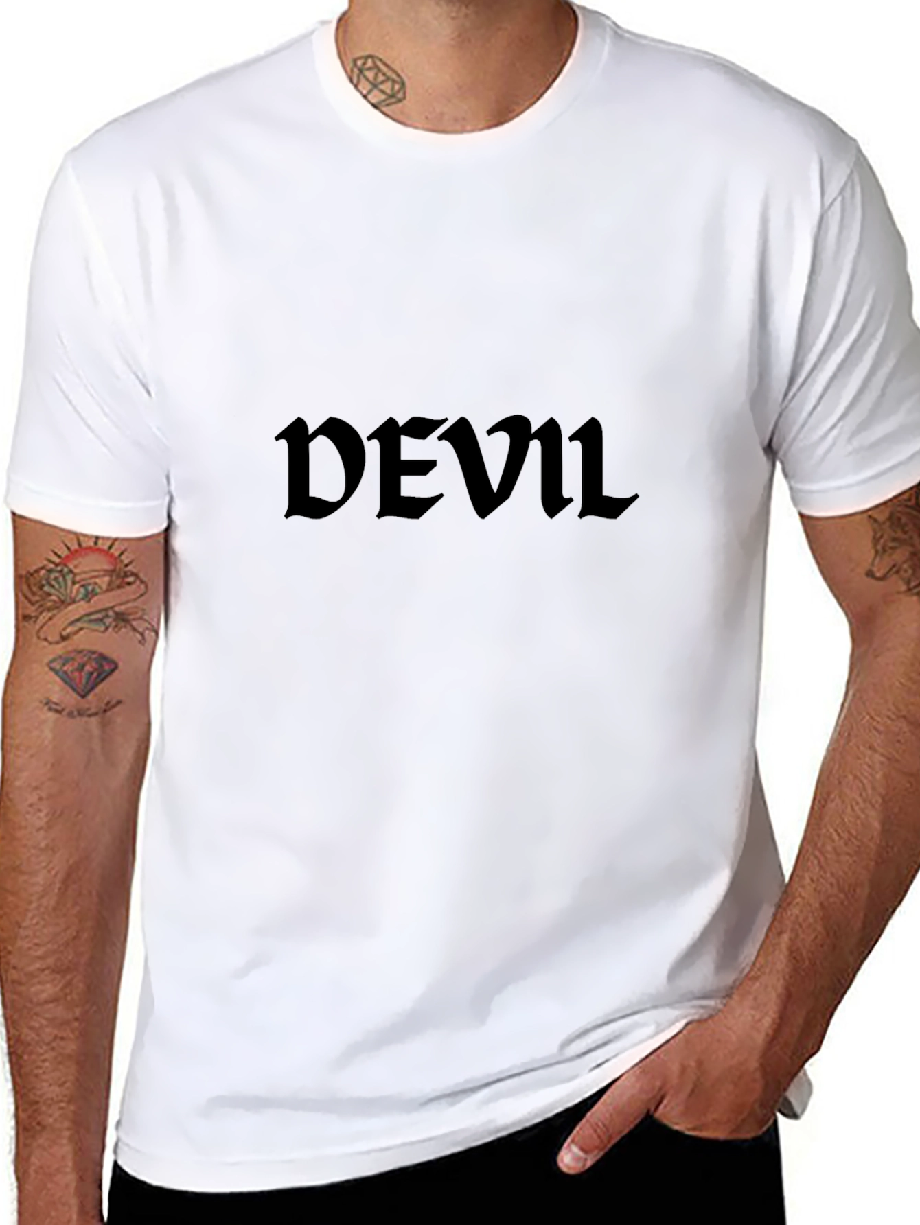 Devil Graphic T-Shirt - Classic Black Tee