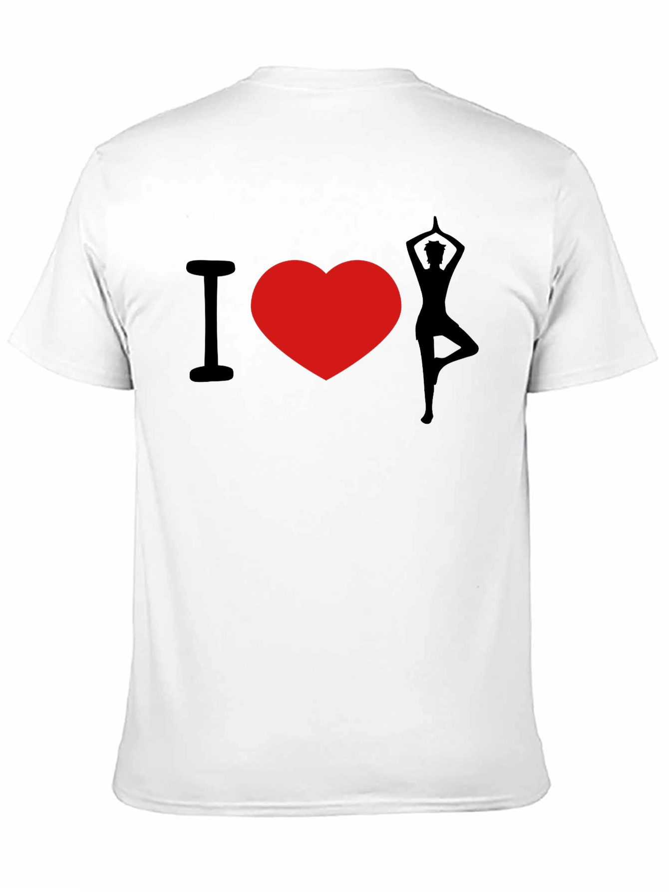 I Heart Yoga Black T-Shirt