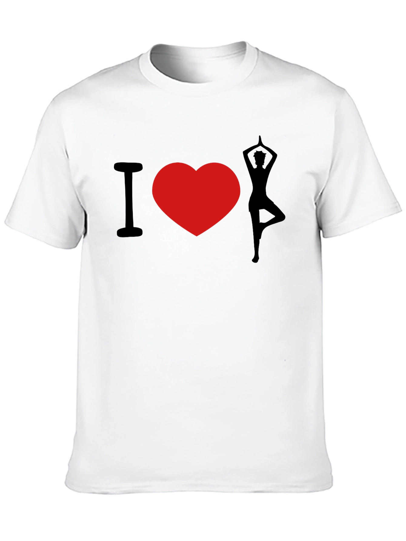 I Heart Yoga Black T-Shirt