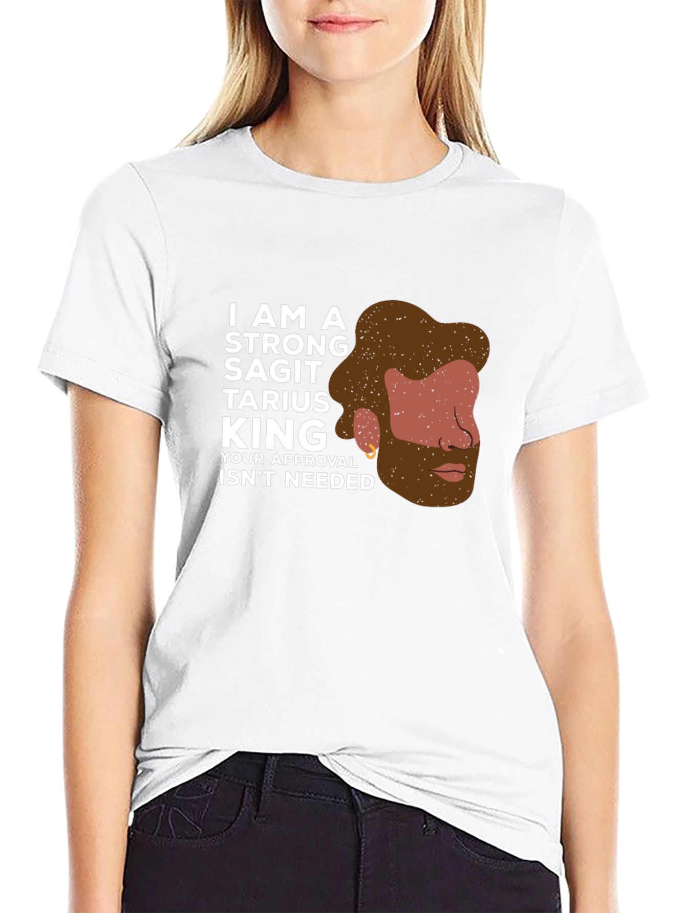 Strong Sagittarius King Graphic Tee