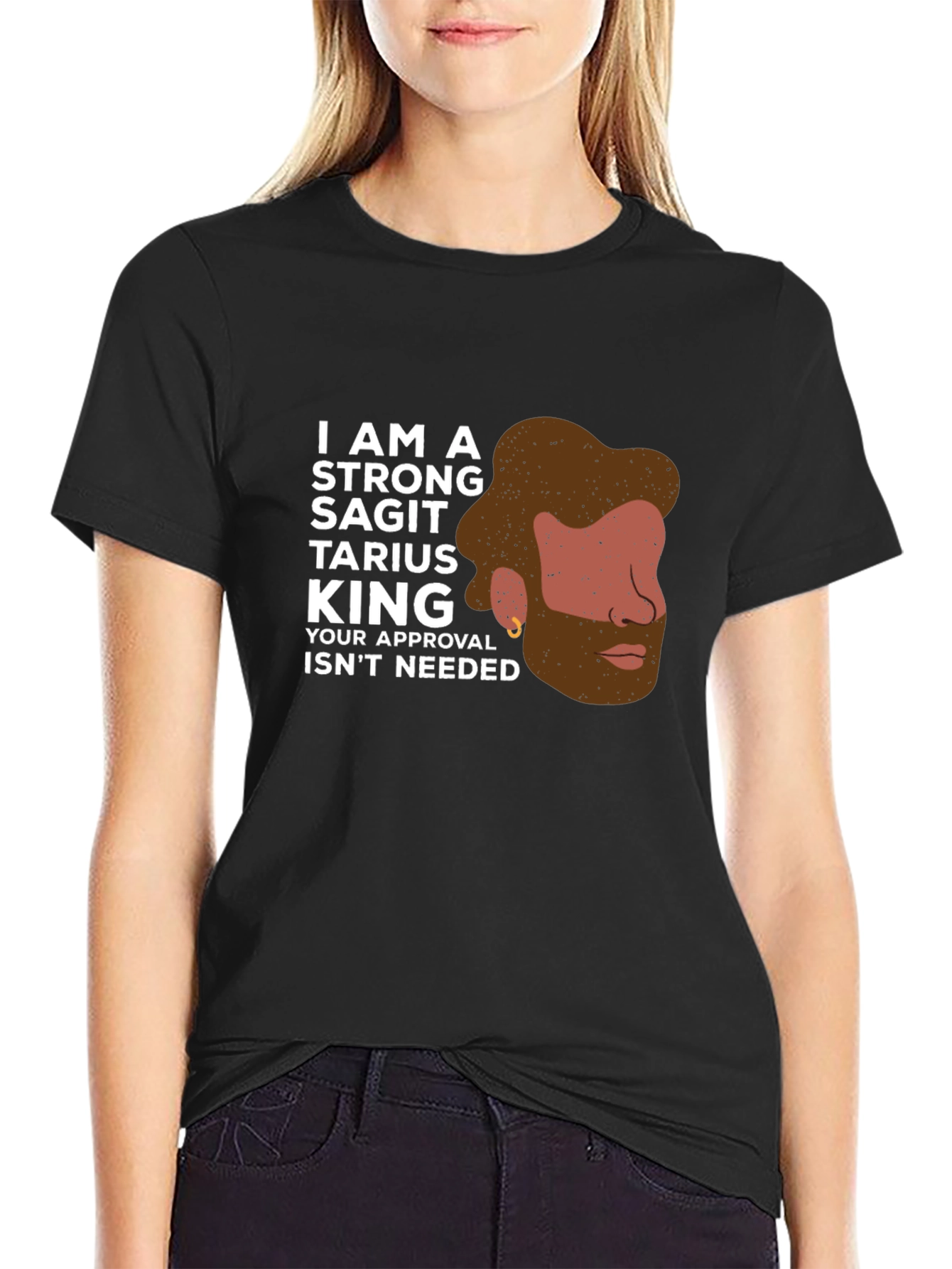 Strong Sagittarius King Graphic Tee