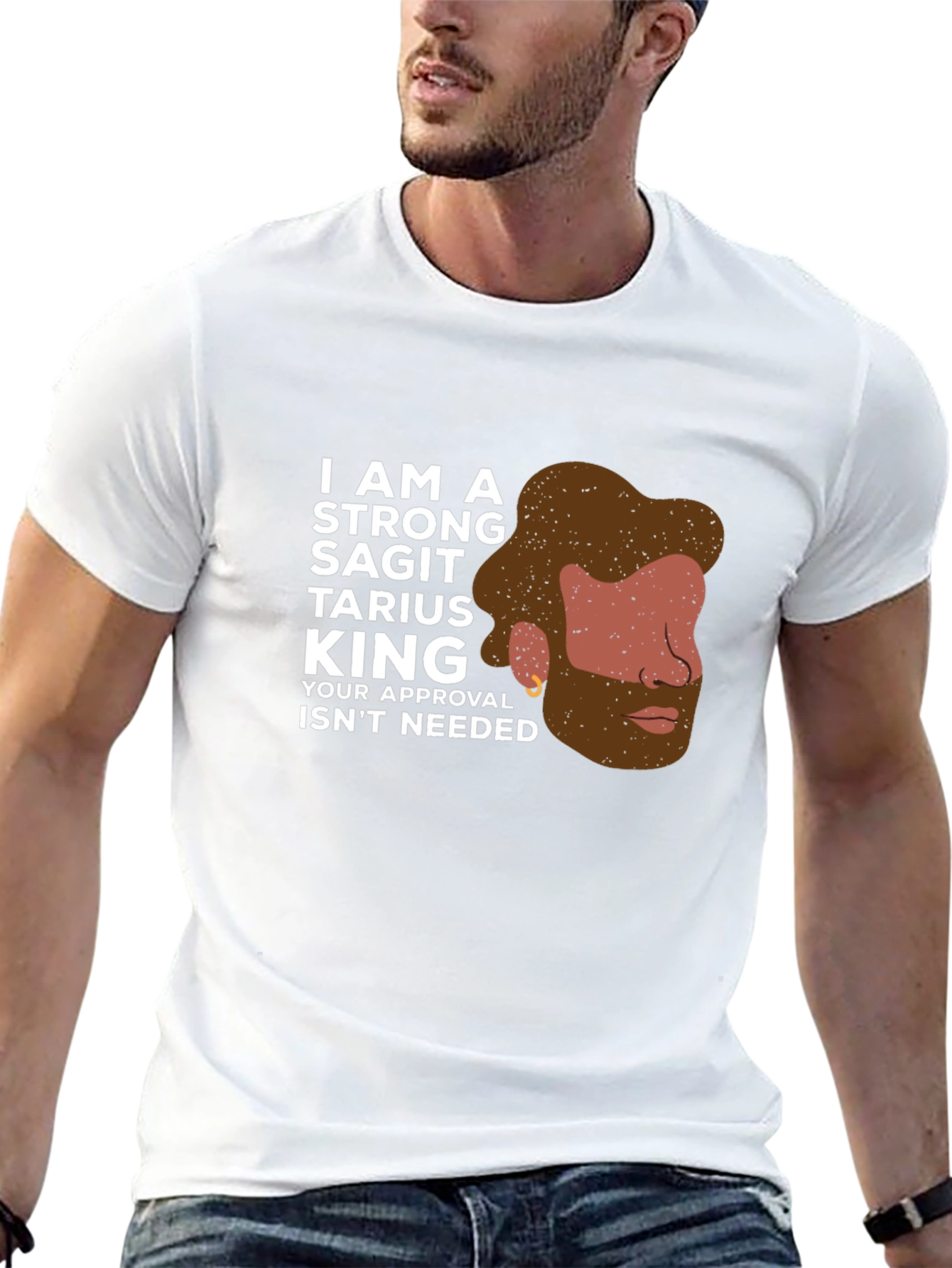 Strong Sagittarius King Graphic Tee