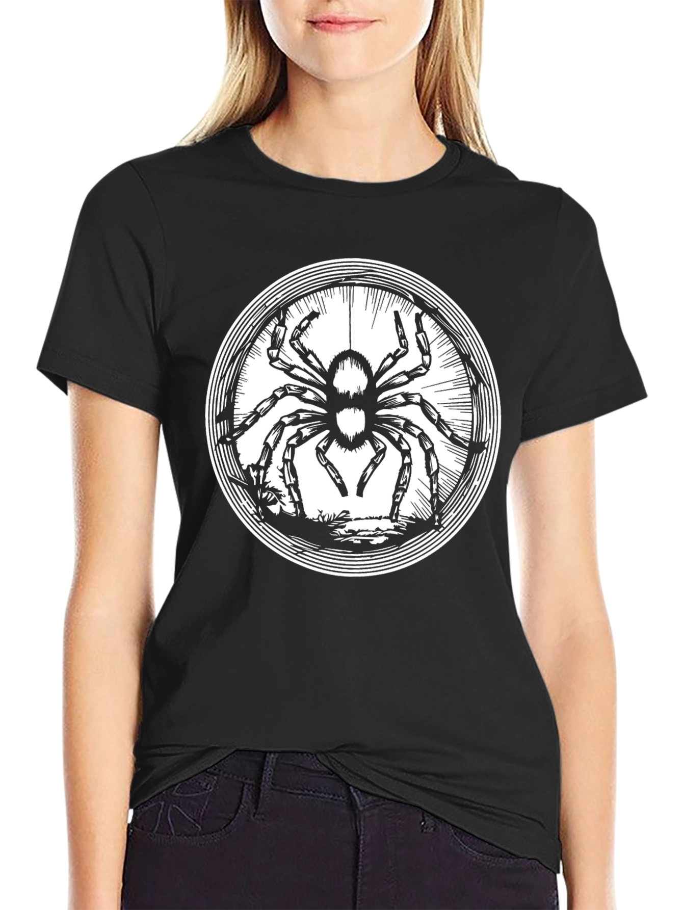 Spider Graphic Black Tee