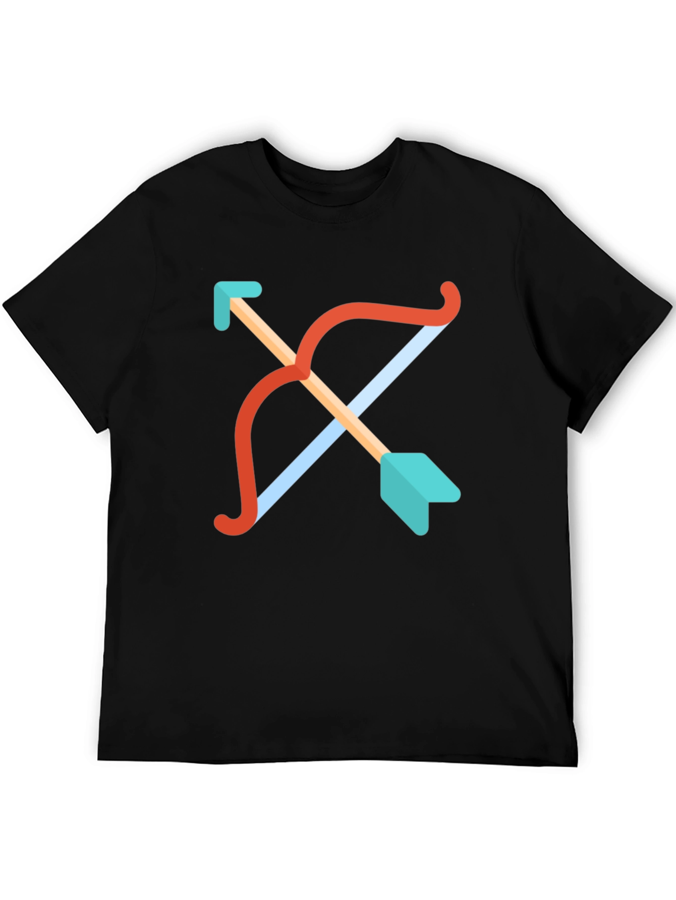 Cupids Arrow Graphic Tee - Black Cotton T-Shirt