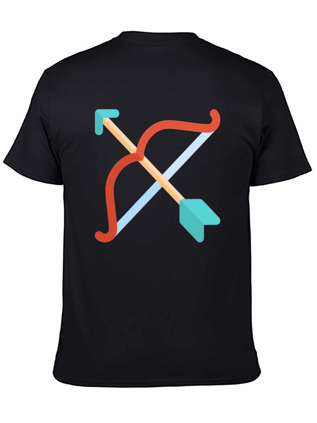 Cupids Arrow Graphic Tee - Black Cotton T-Shirt