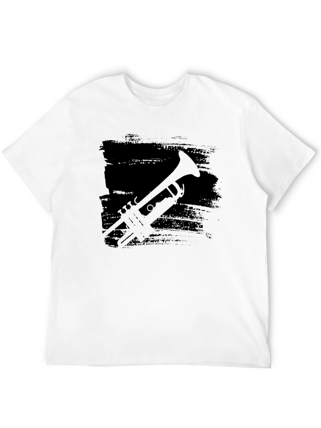 Trumpet Silhouette Black T-Shirt
