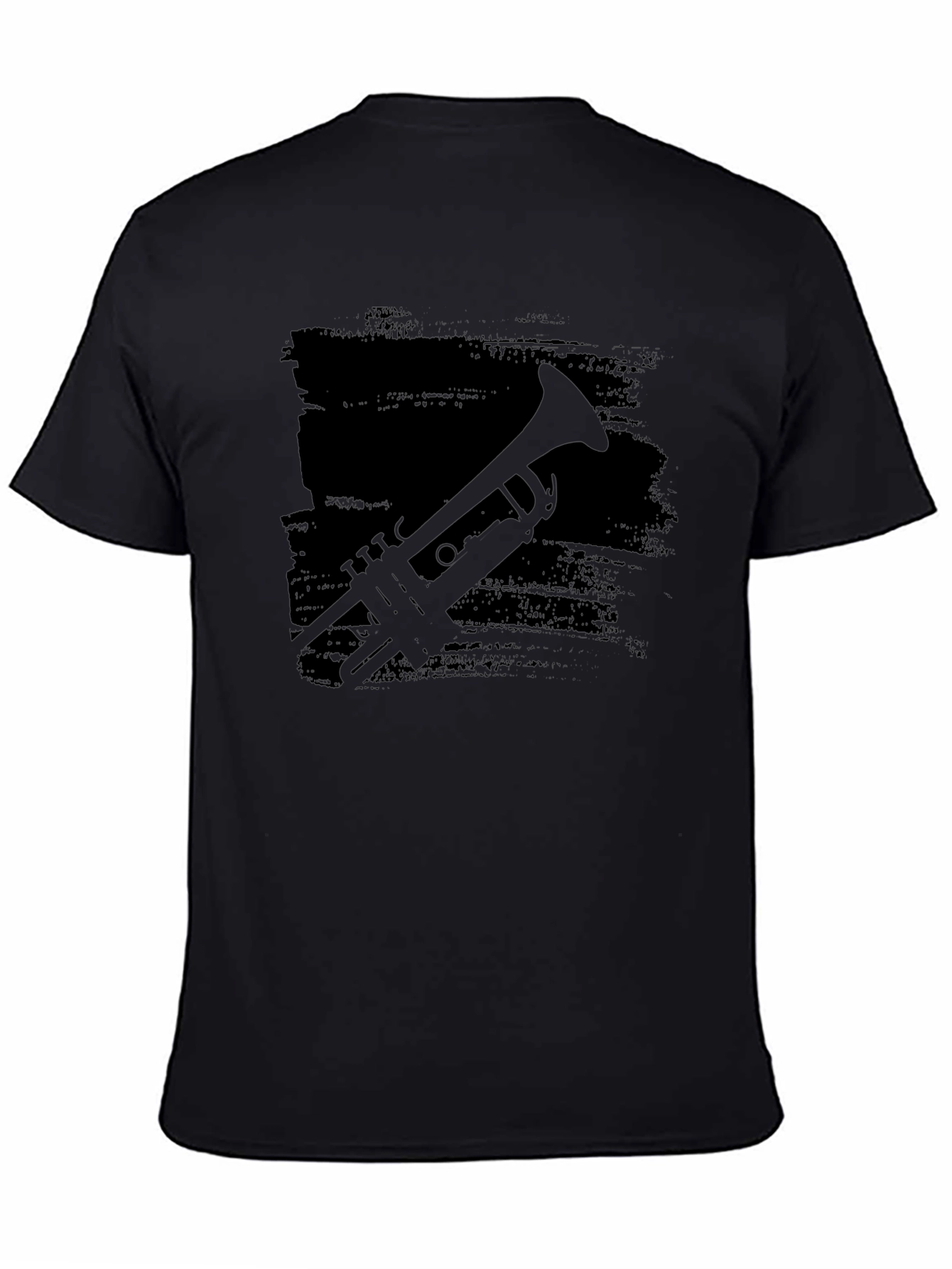 Trumpet Silhouette Black T-Shirt