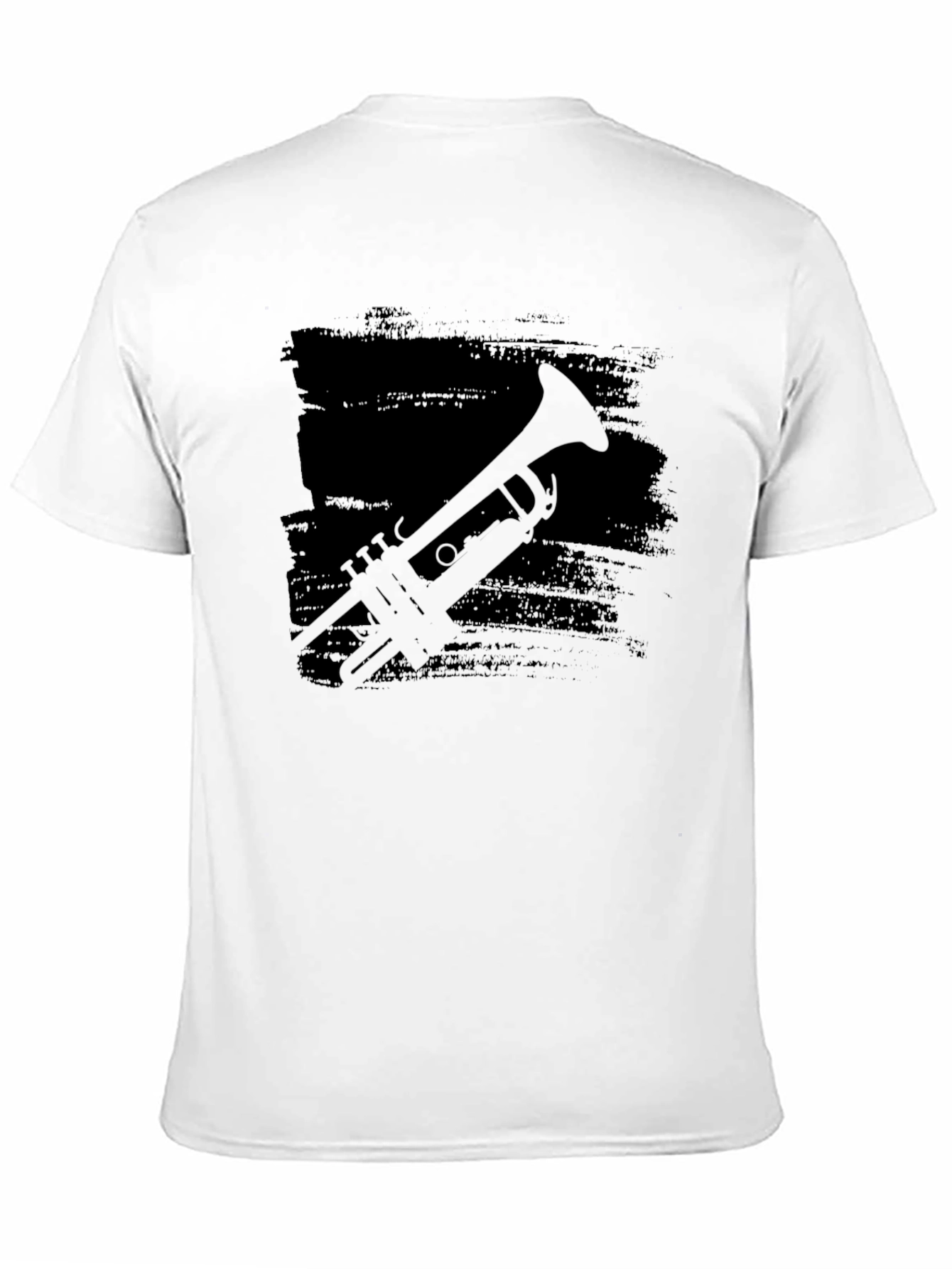 Trumpet Silhouette Black T-Shirt