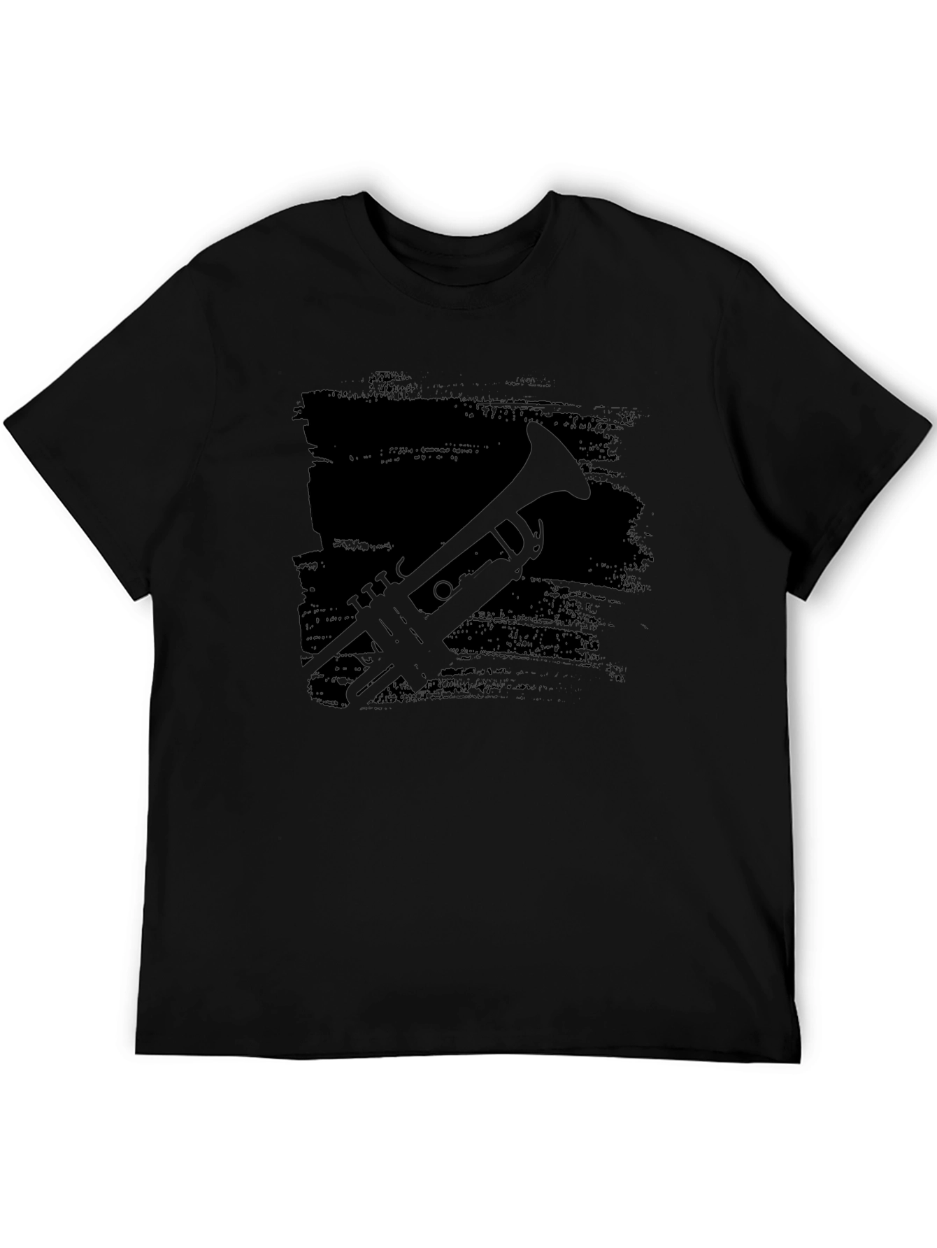 Trumpet Silhouette Black T-Shirt