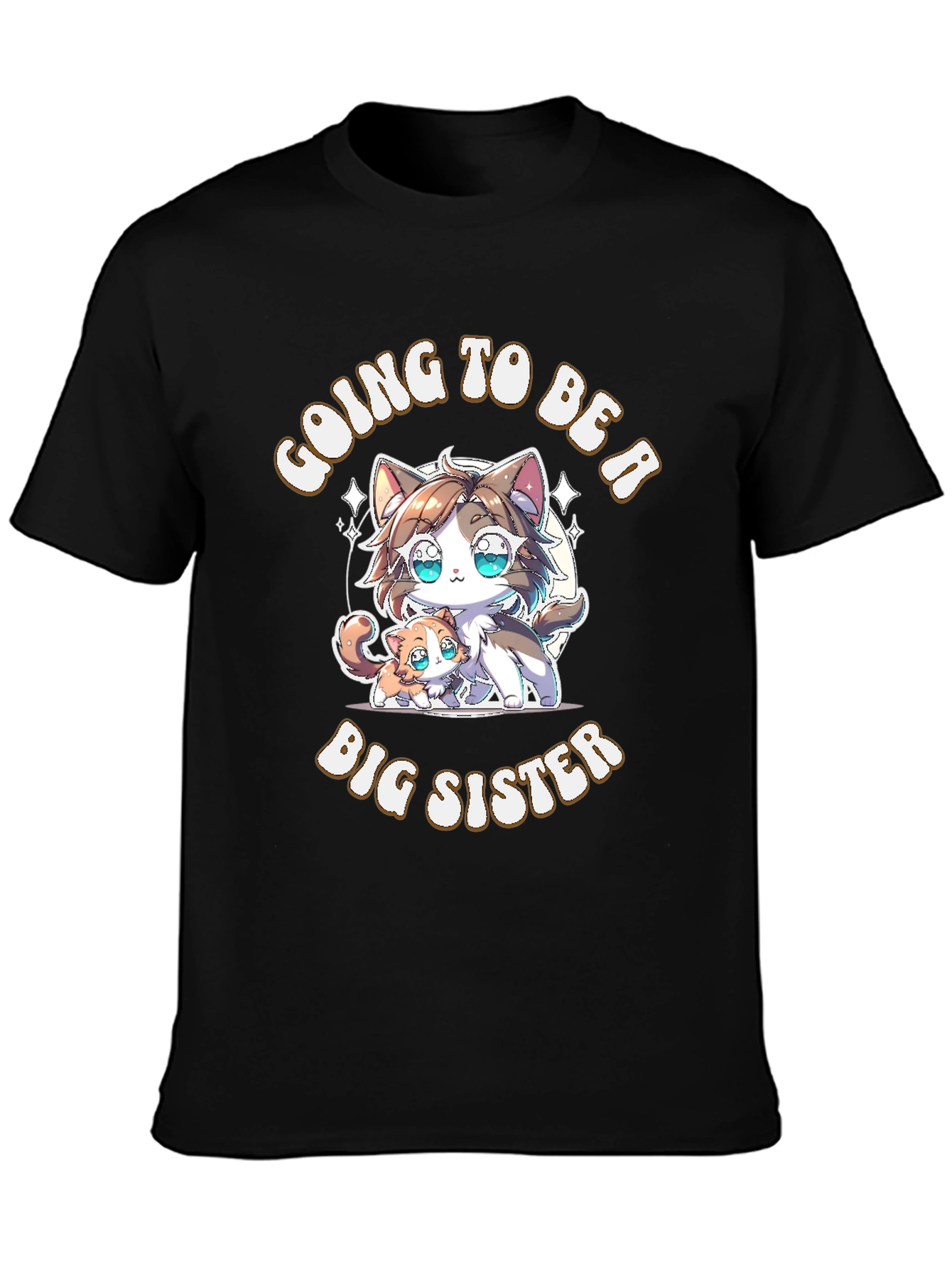 Cute Going to Be a Big Sister Cat T-Shirt