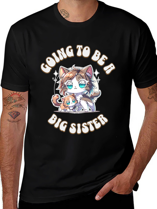 Cute Going to Be a Big Sister Cat T-Shirt