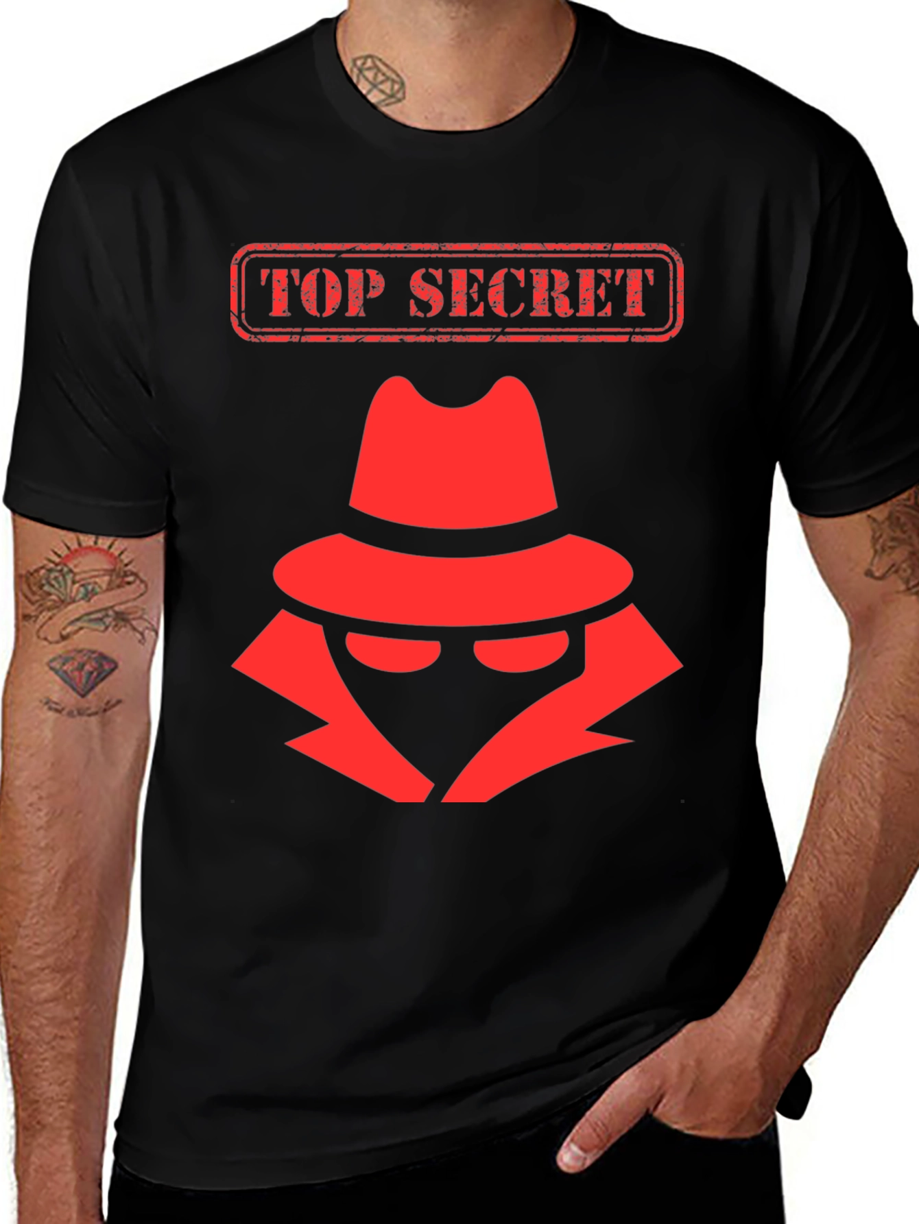 Top Secret Spy T-Shirt - Detective Design