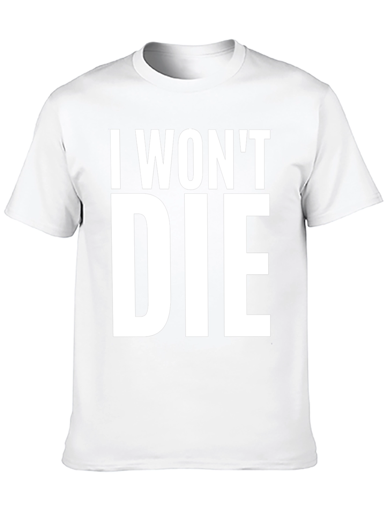 I Wont Die Graphic Tee - Mens Black T-Shirt