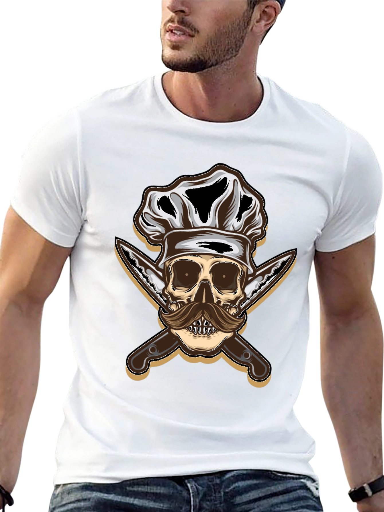 Chef Skull T-Shirt - Culinary Style