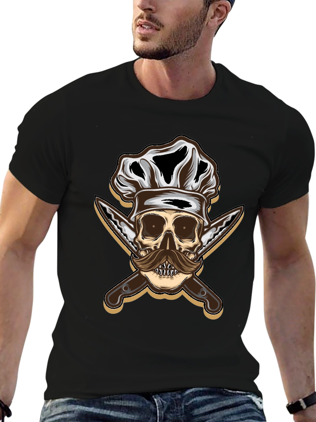 Chef Skull T-Shirt - Culinary Style
