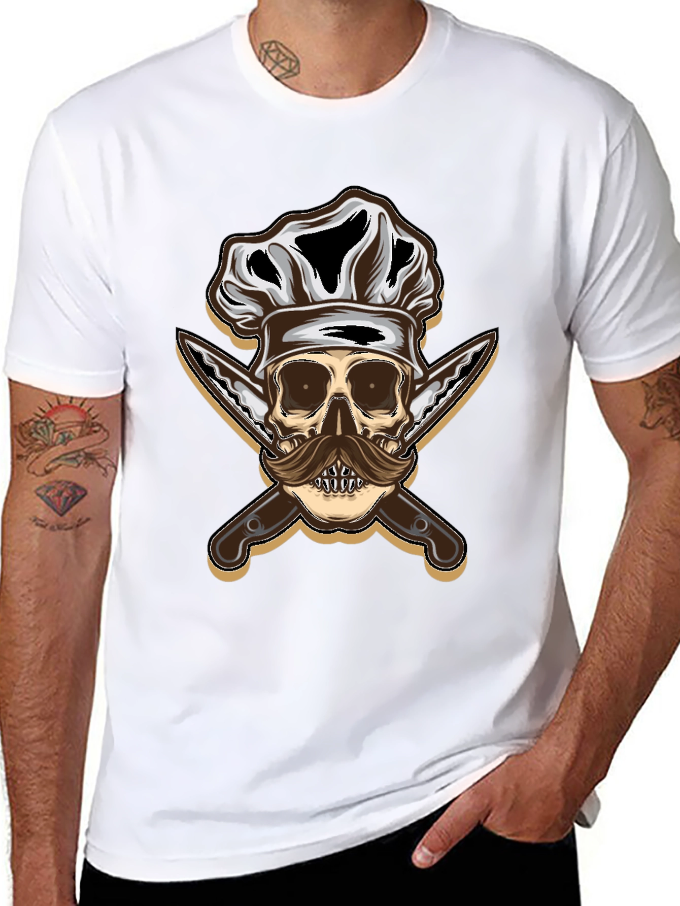 Chef Skull T-Shirt - Culinary Style