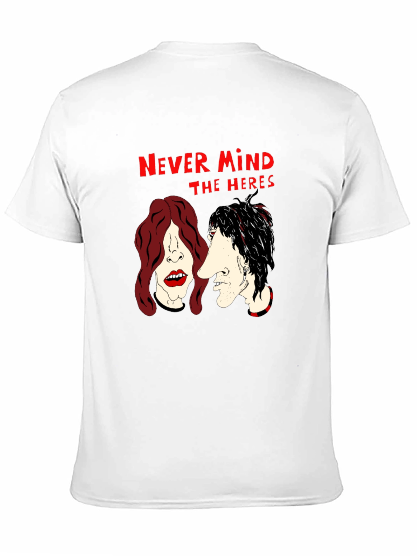 Never Mind the Heres Black Graphic T-Shirt