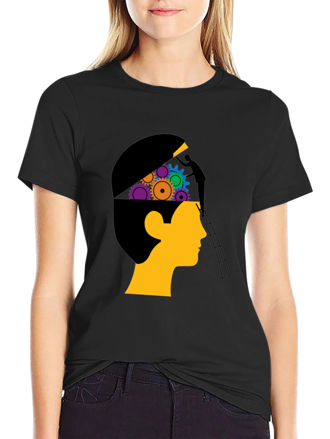 Creative Thinking Black T-Shirt