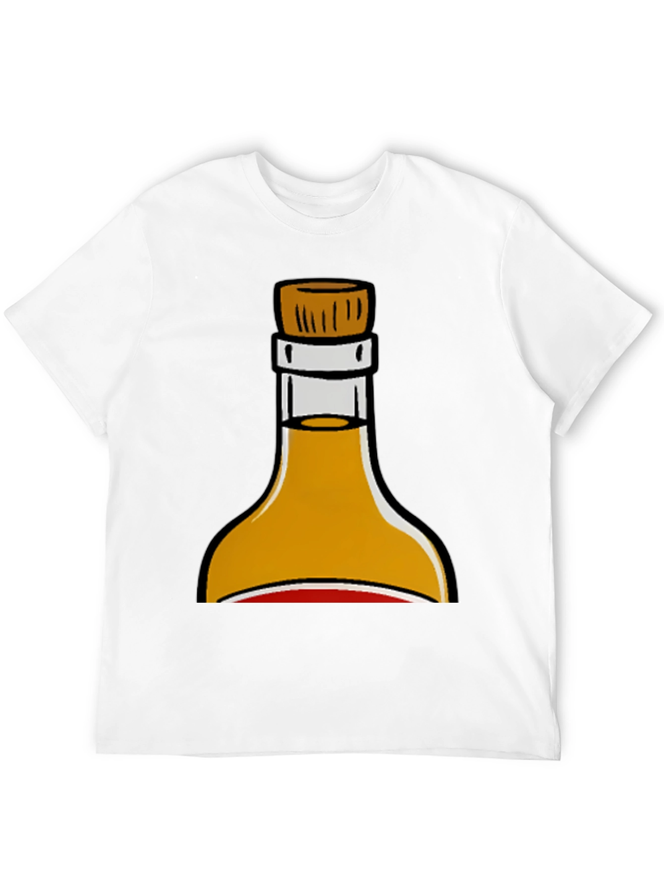 Sauce Bottle Graphic Print Black T-Shirt