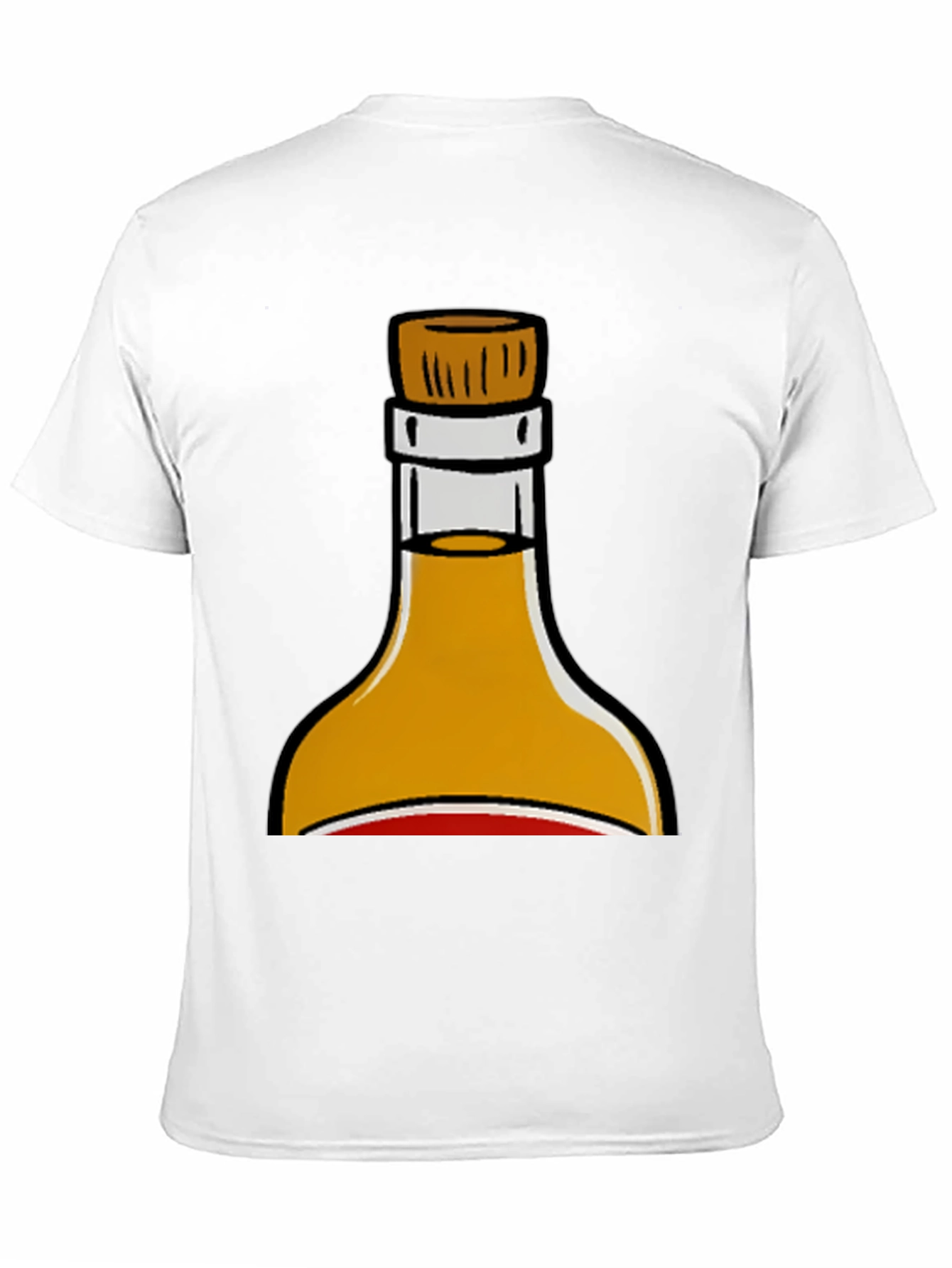 Sauce Bottle Graphic Print Black T-Shirt