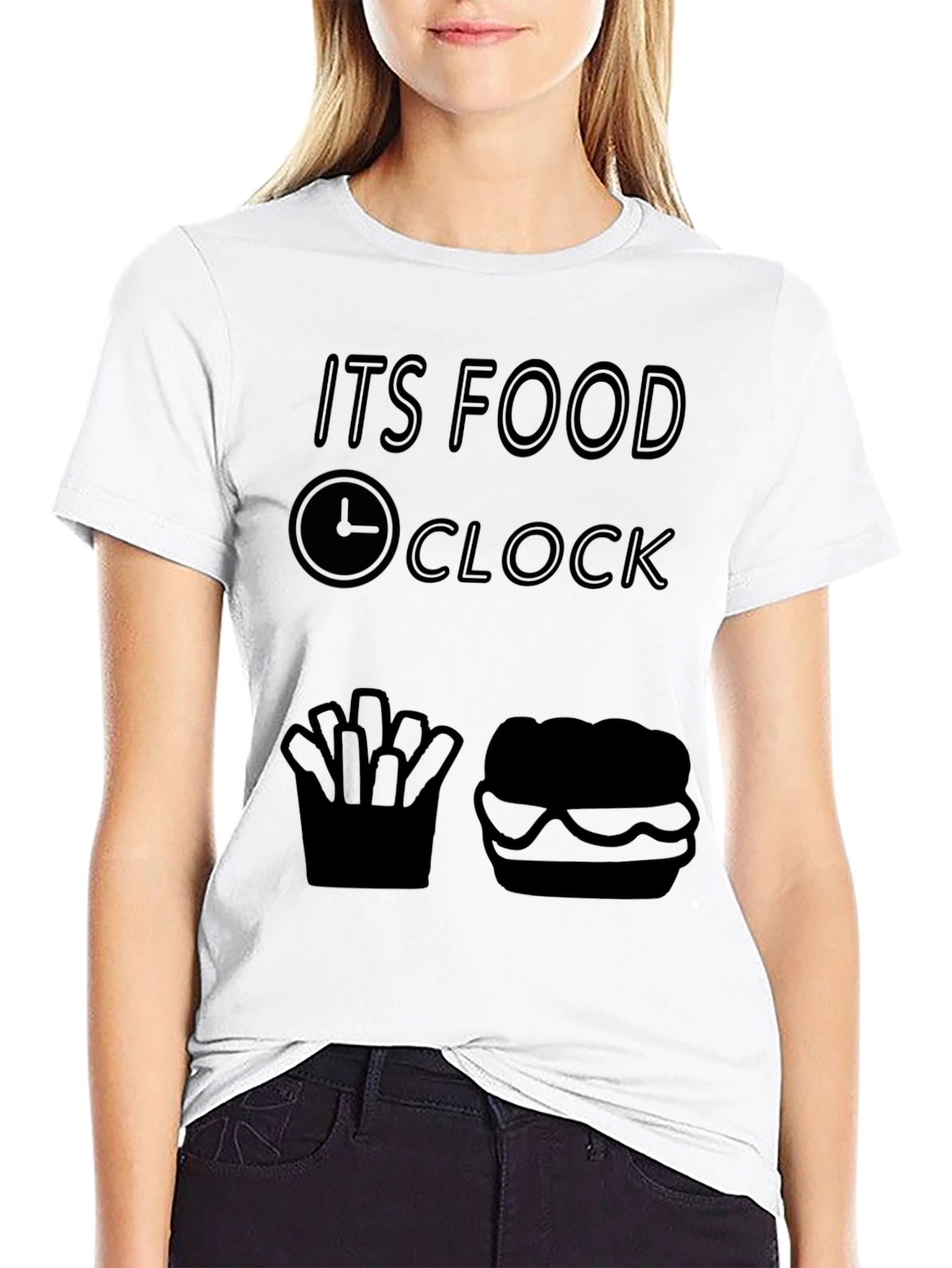 Food Clock T-Shirt - Its Always Time to Eat!