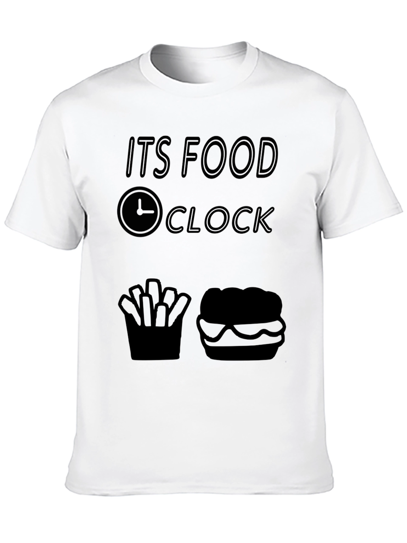 Food Clock T-Shirt - Its Always Time to Eat!