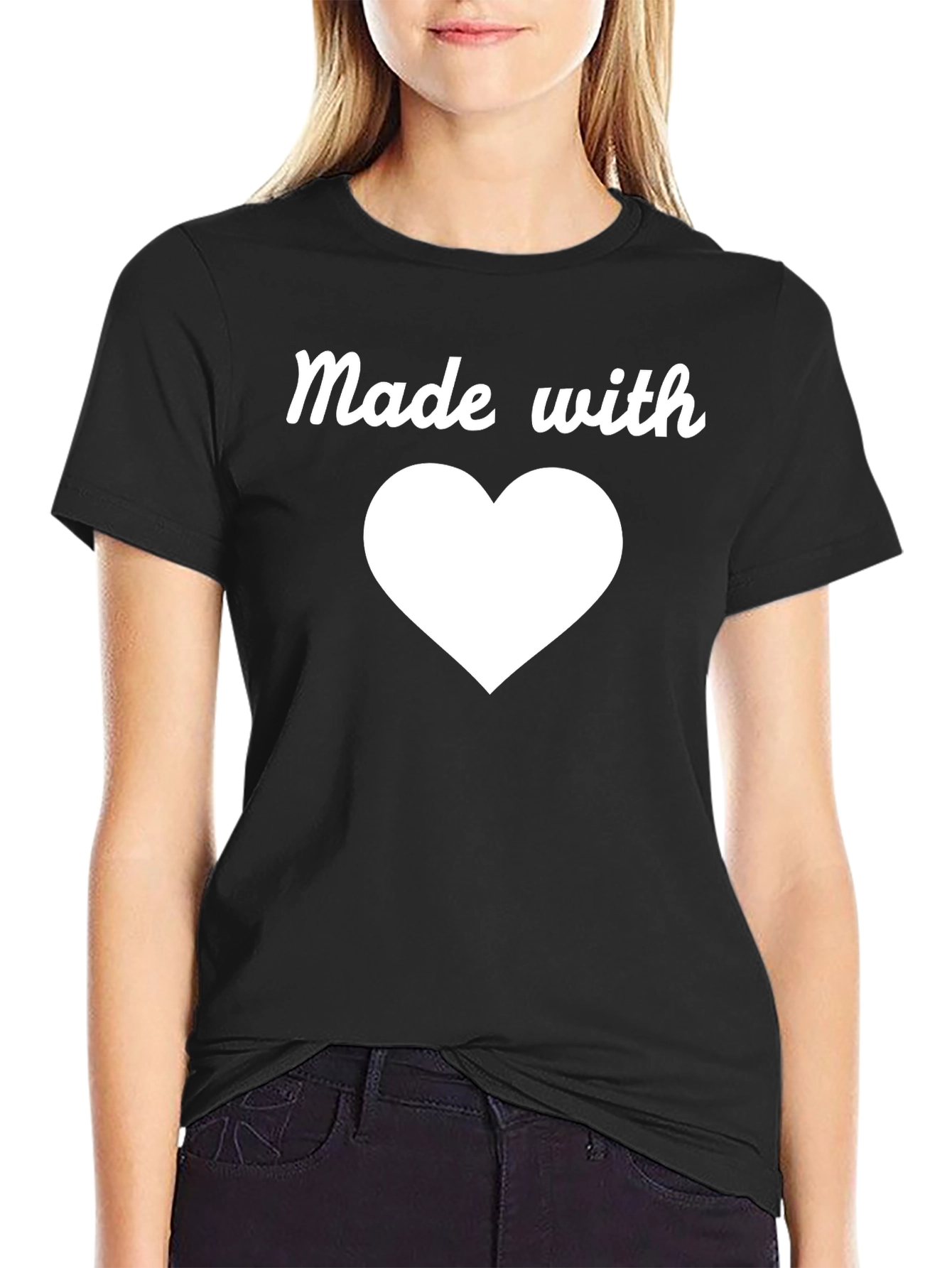 Made with Love Black Tee Shirt
