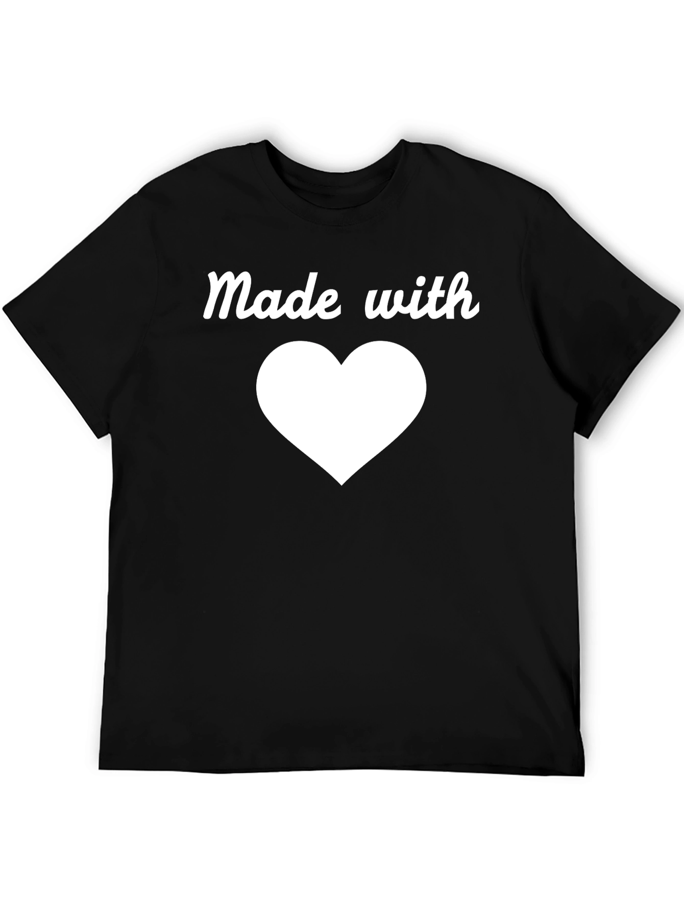 Made with Love Black Tee Shirt