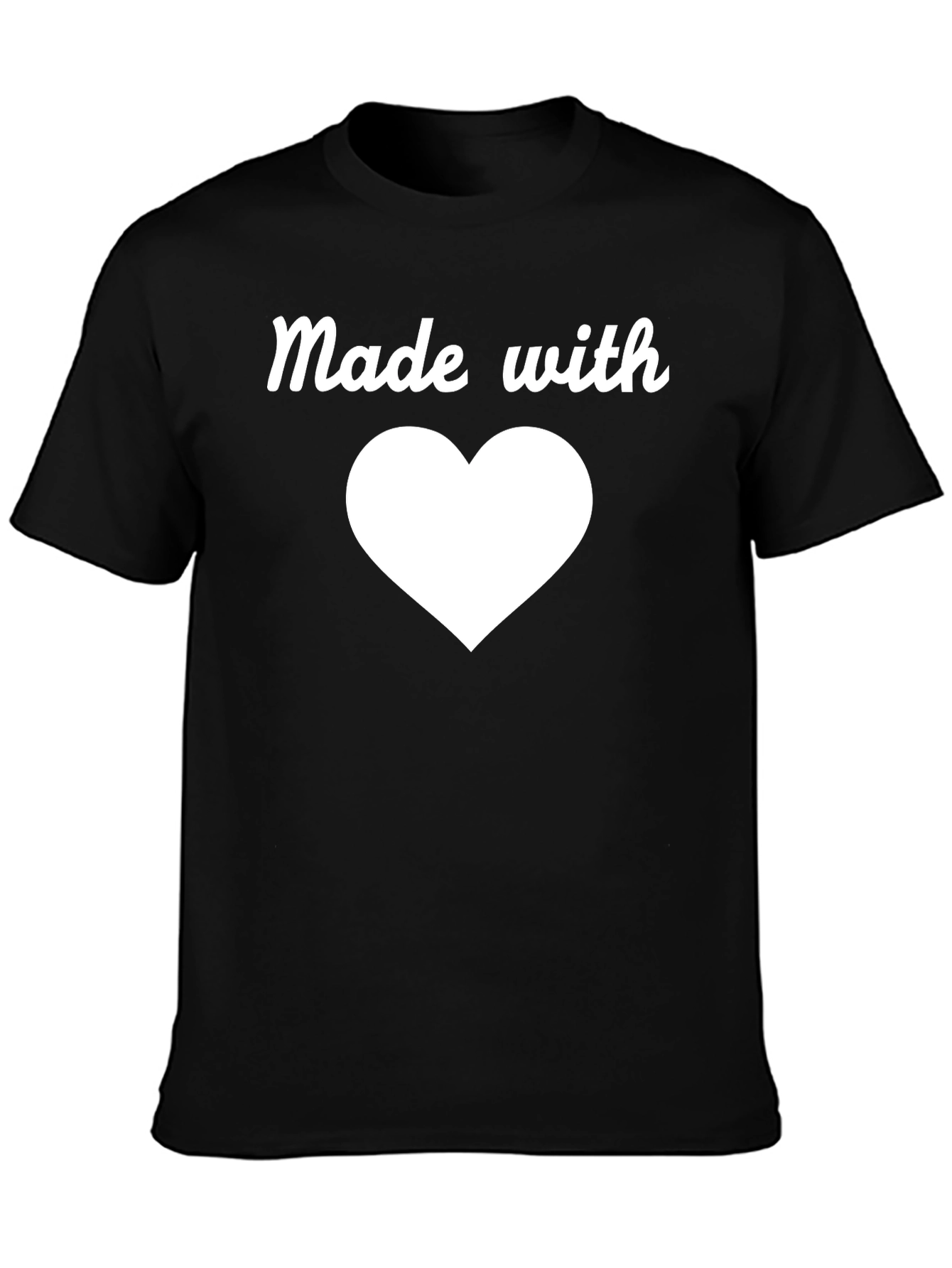 Made with Love Black Tee Shirt