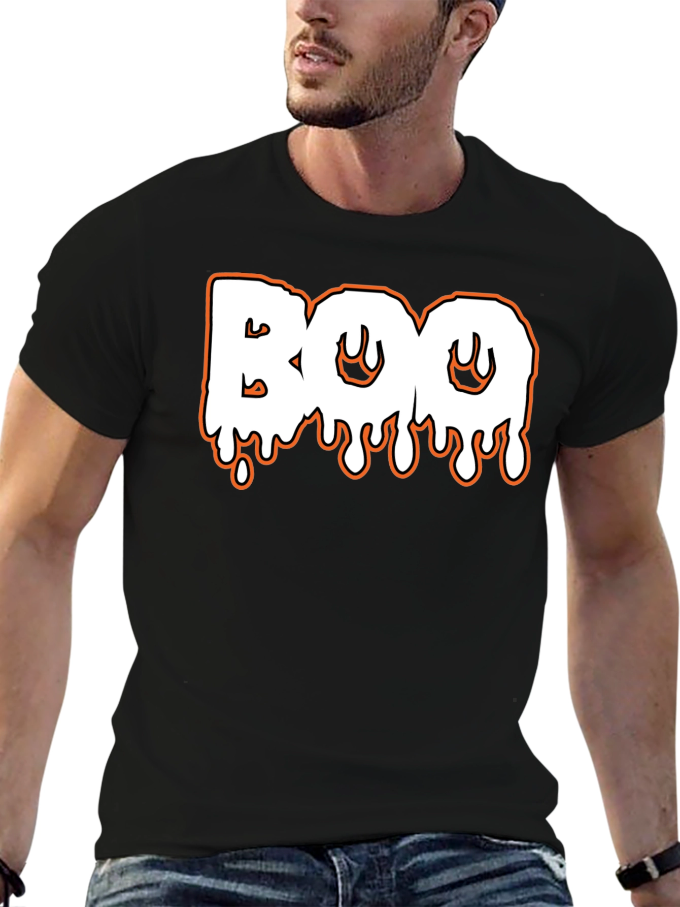 Halloween Boo Drip Graphic T-Shirt - Spooky Season
