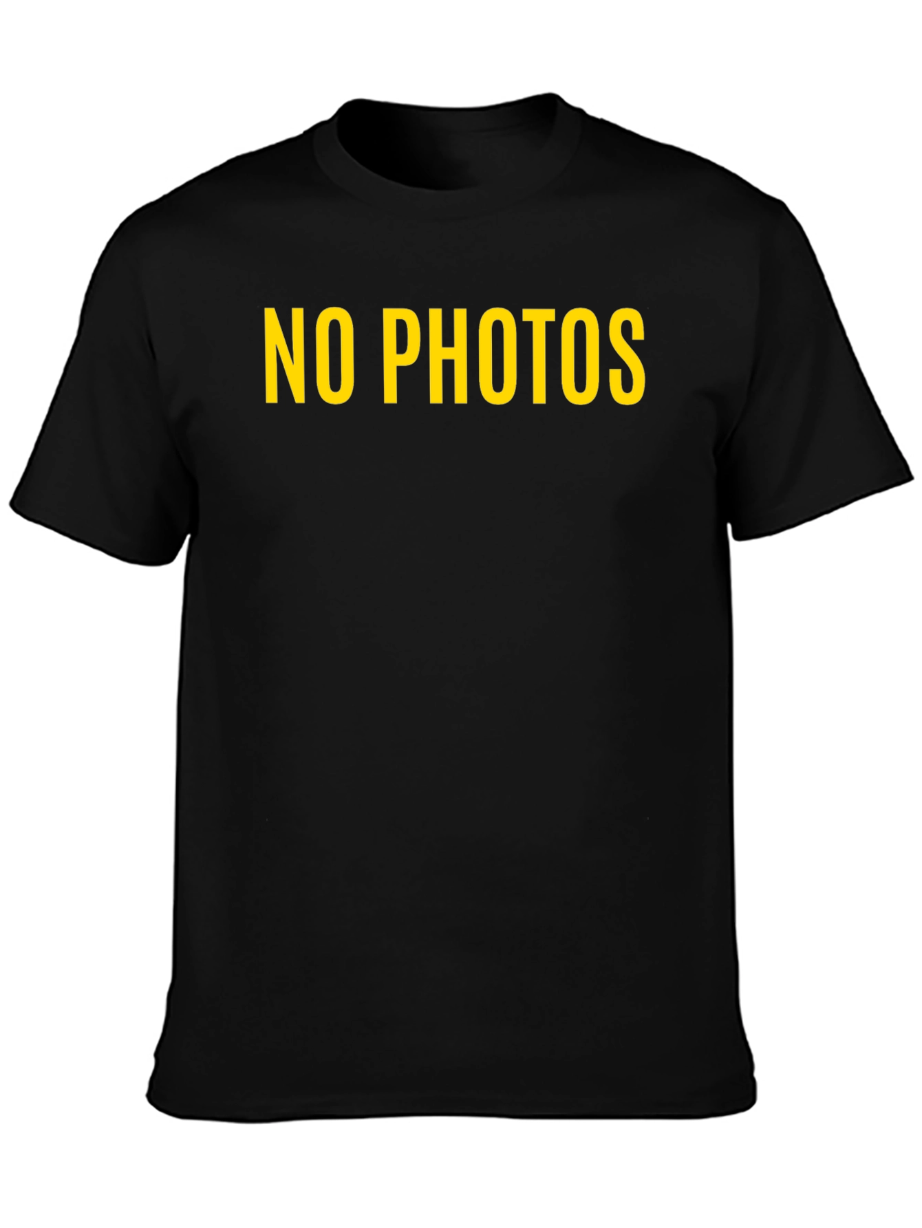 No Photos Graphic Tee - Bold Statement Shirt