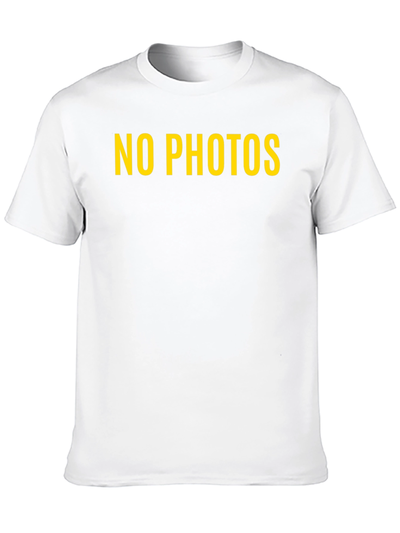 No Photos Graphic Tee - Bold Statement Shirt