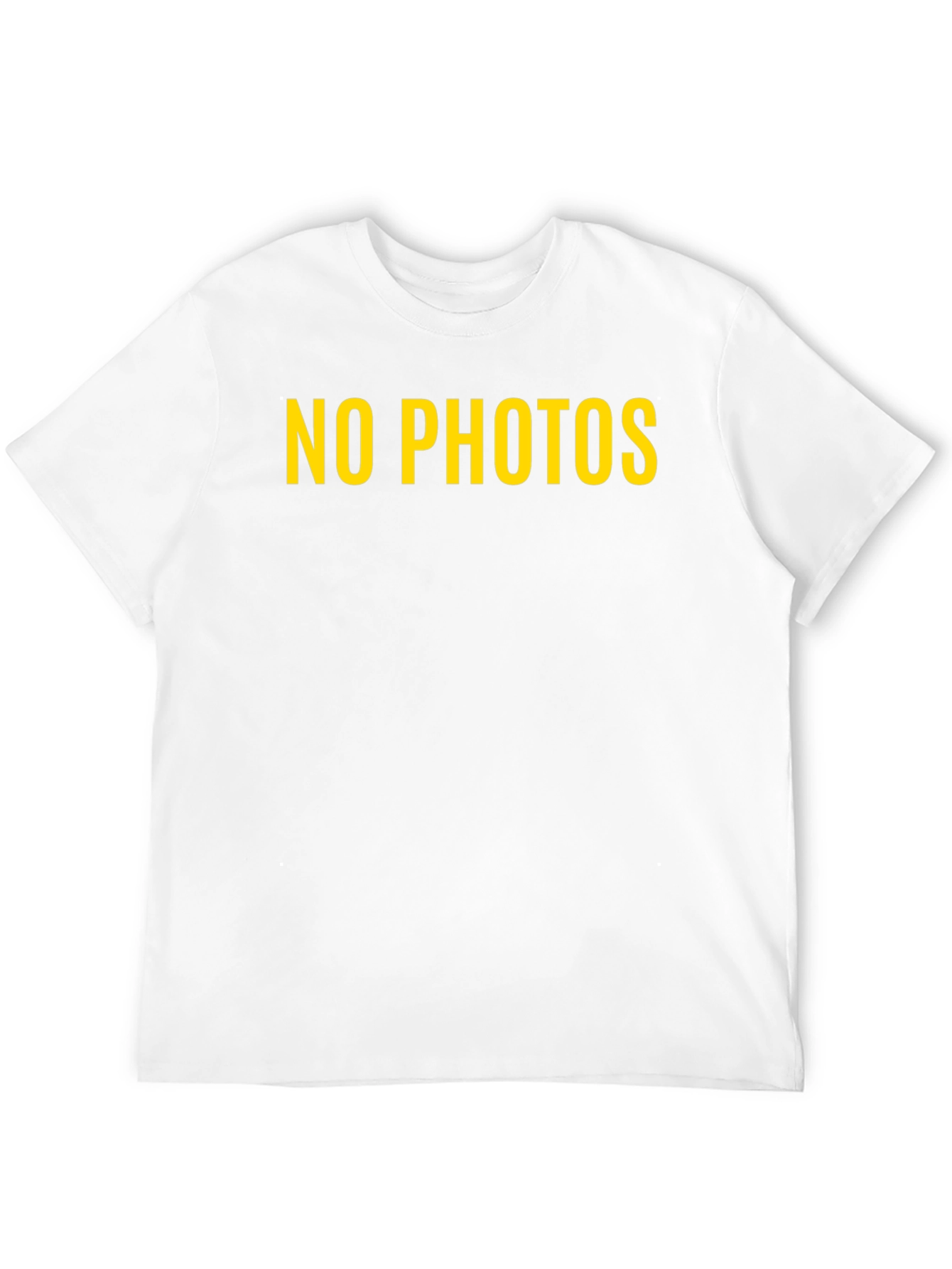 No Photos Graphic Tee - Bold Statement Shirt