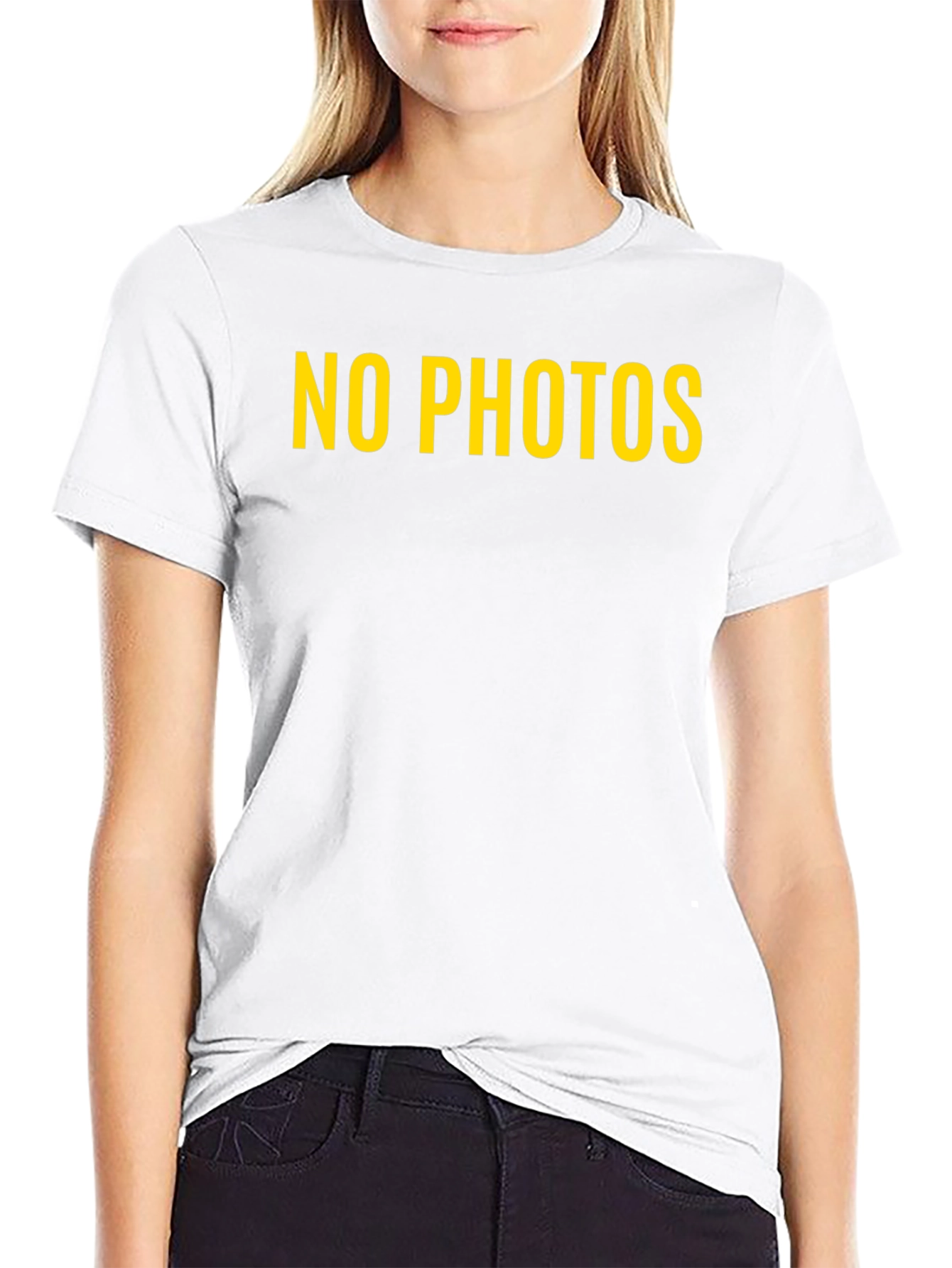 No Photos Graphic Tee - Bold Statement Shirt