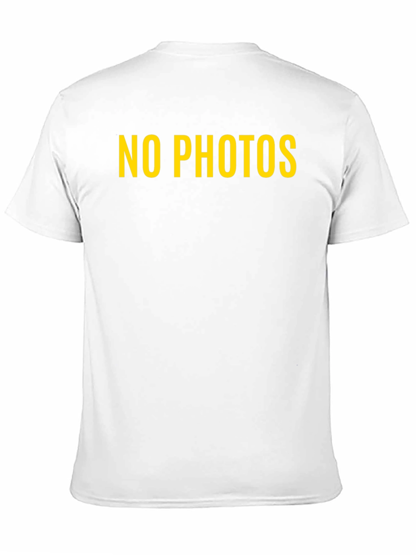 No Photos Graphic Tee - Bold Statement Shirt