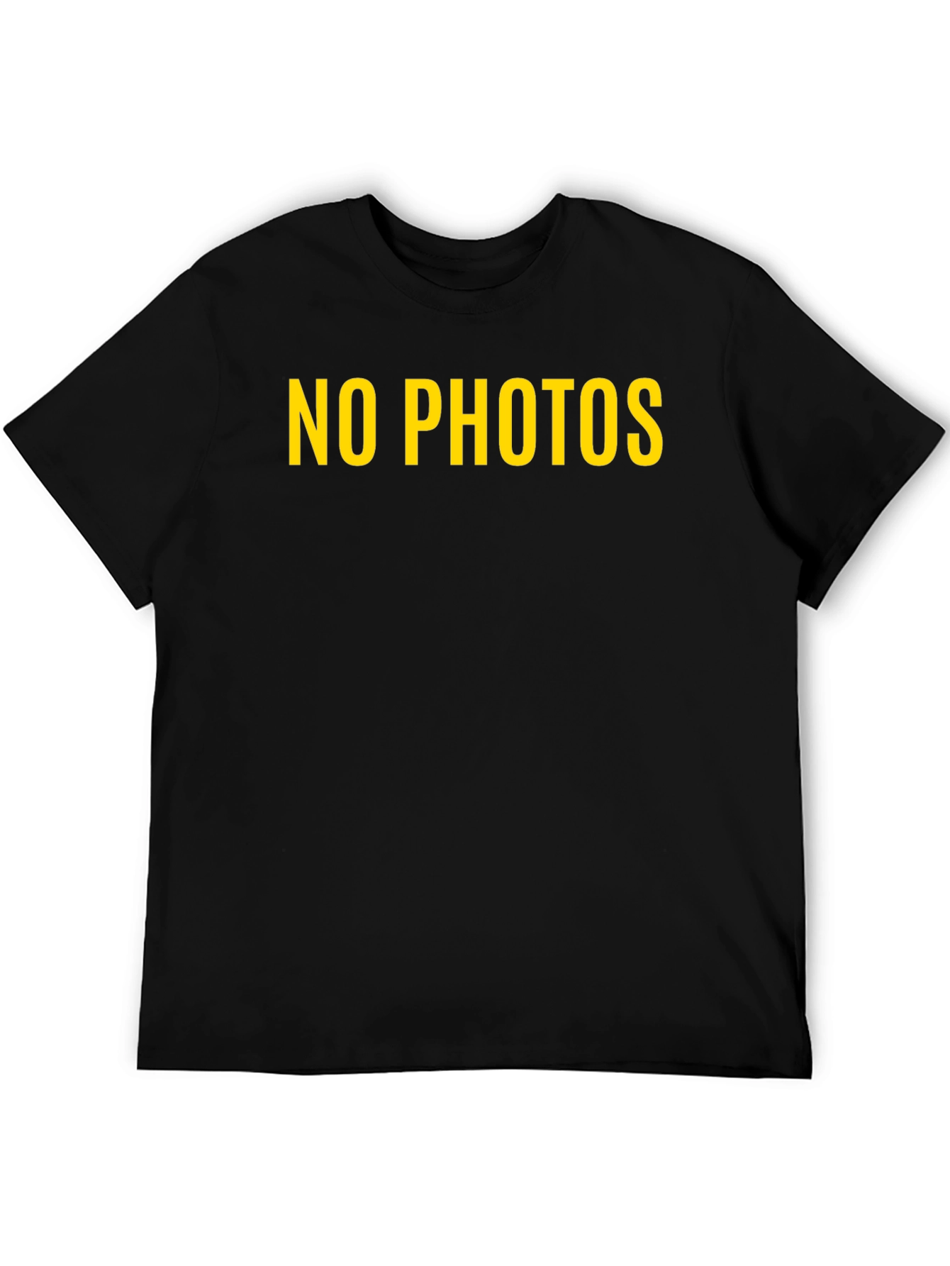 No Photos Graphic Tee - Bold Statement Shirt