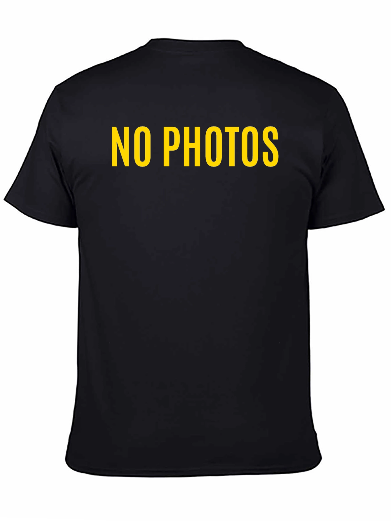 No Photos Graphic Tee - Bold Statement Shirt