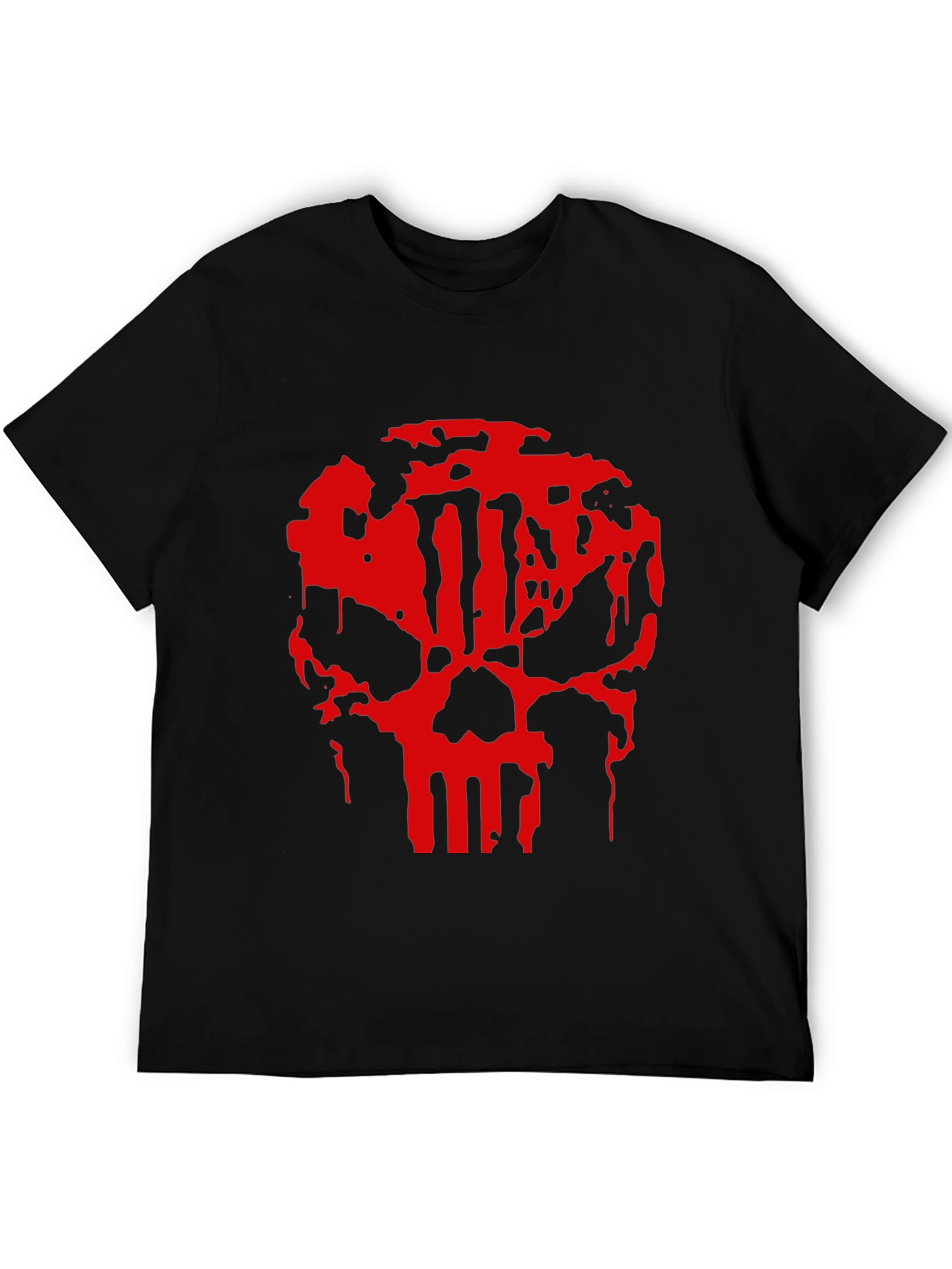 Punisher Skull Graphic Black T-Shirt