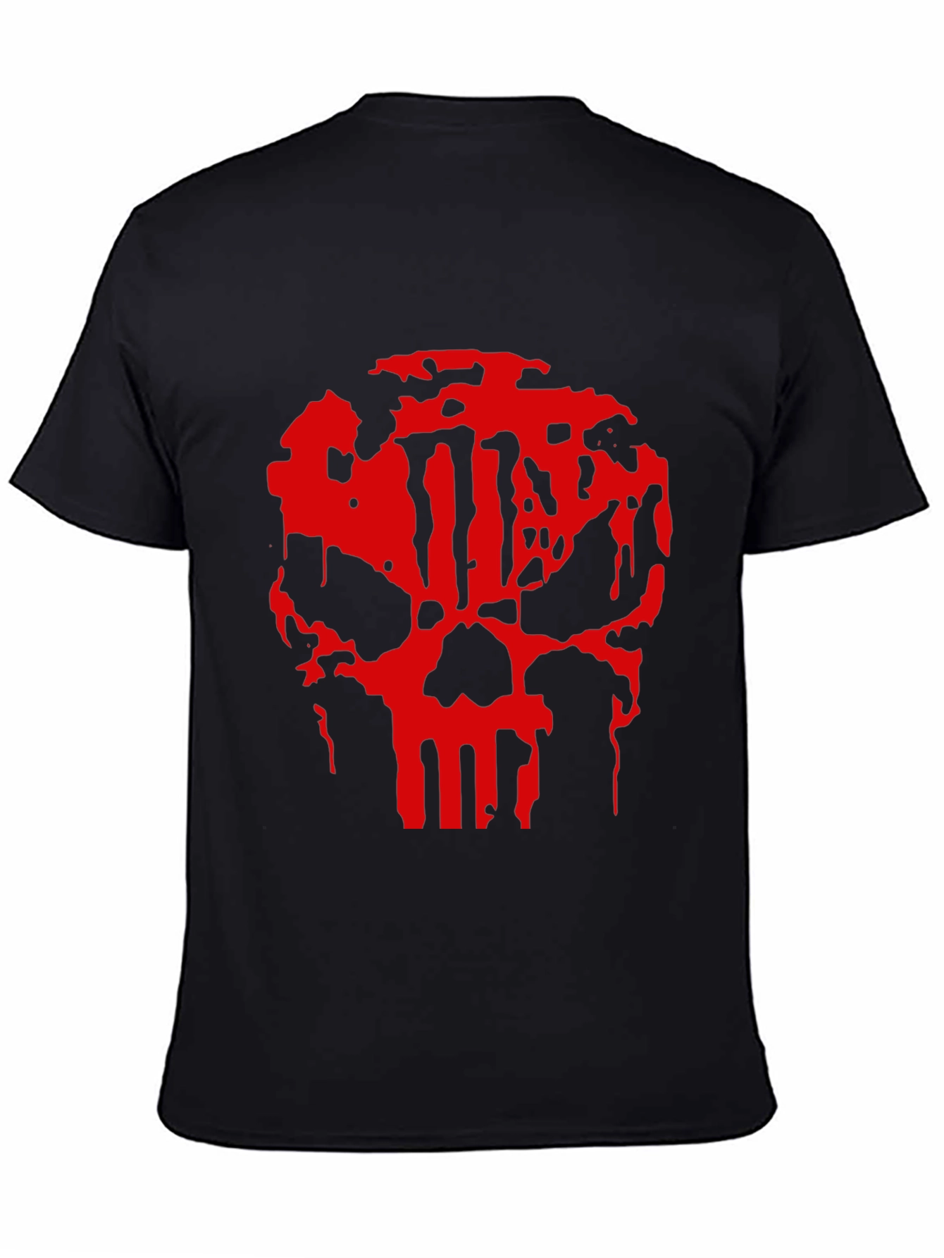 Punisher Skull Graphic Black T-Shirt