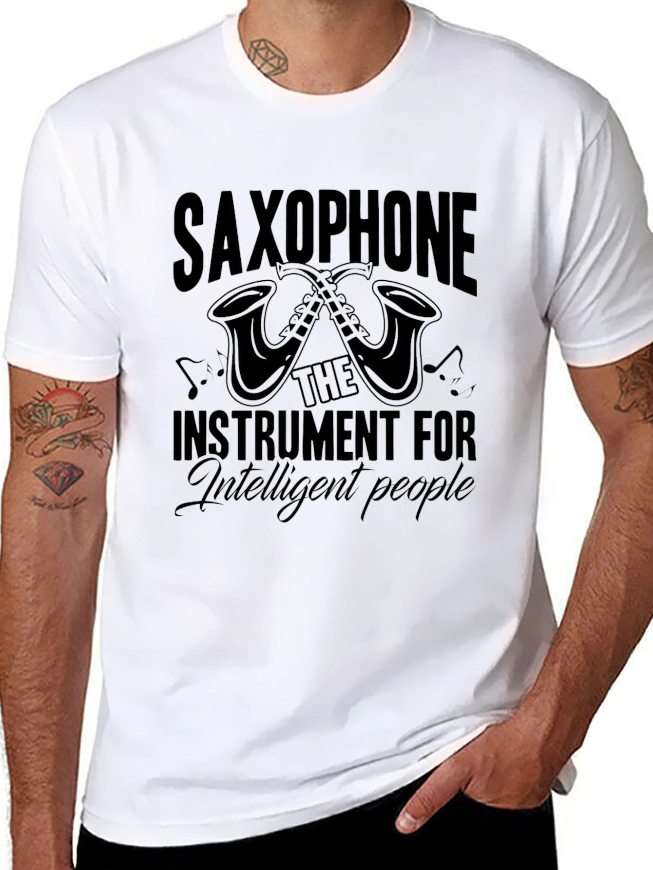 Saxophone Instrument for Intelligent People T-Shirt