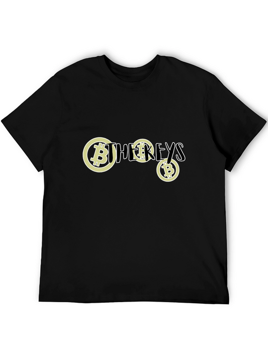Bitcoin Keys Black T-Shirt - Crypto Fashion