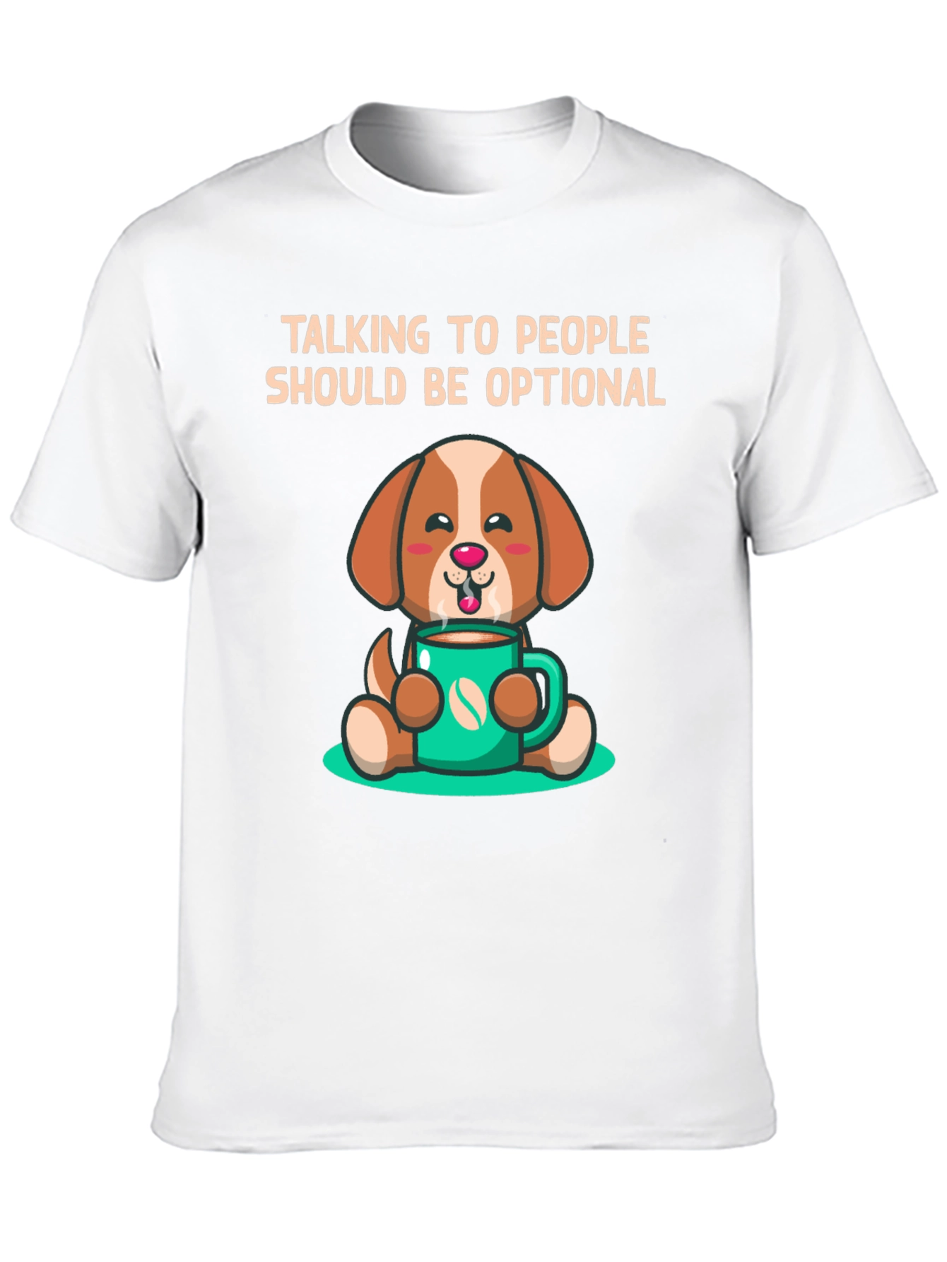 Cute Dog Coffee Lover T-Shirt