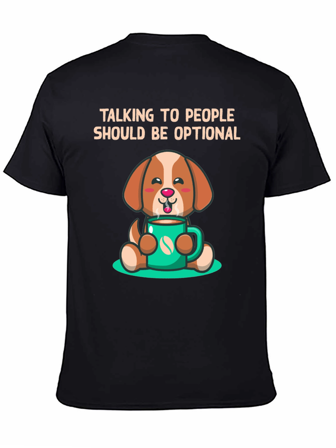 Cute Dog Coffee Lover T-Shirt