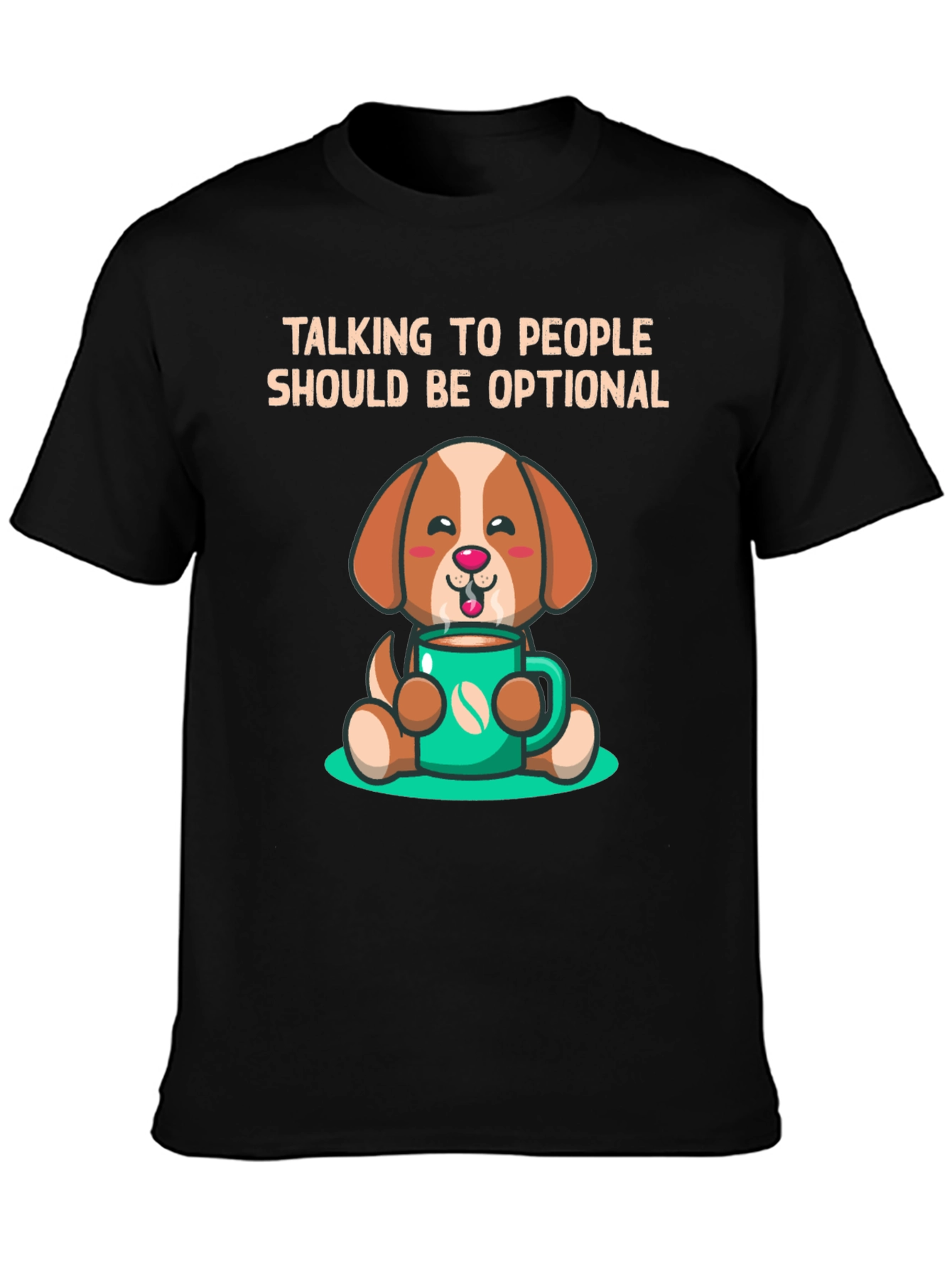 Cute Dog Coffee Lover T-Shirt