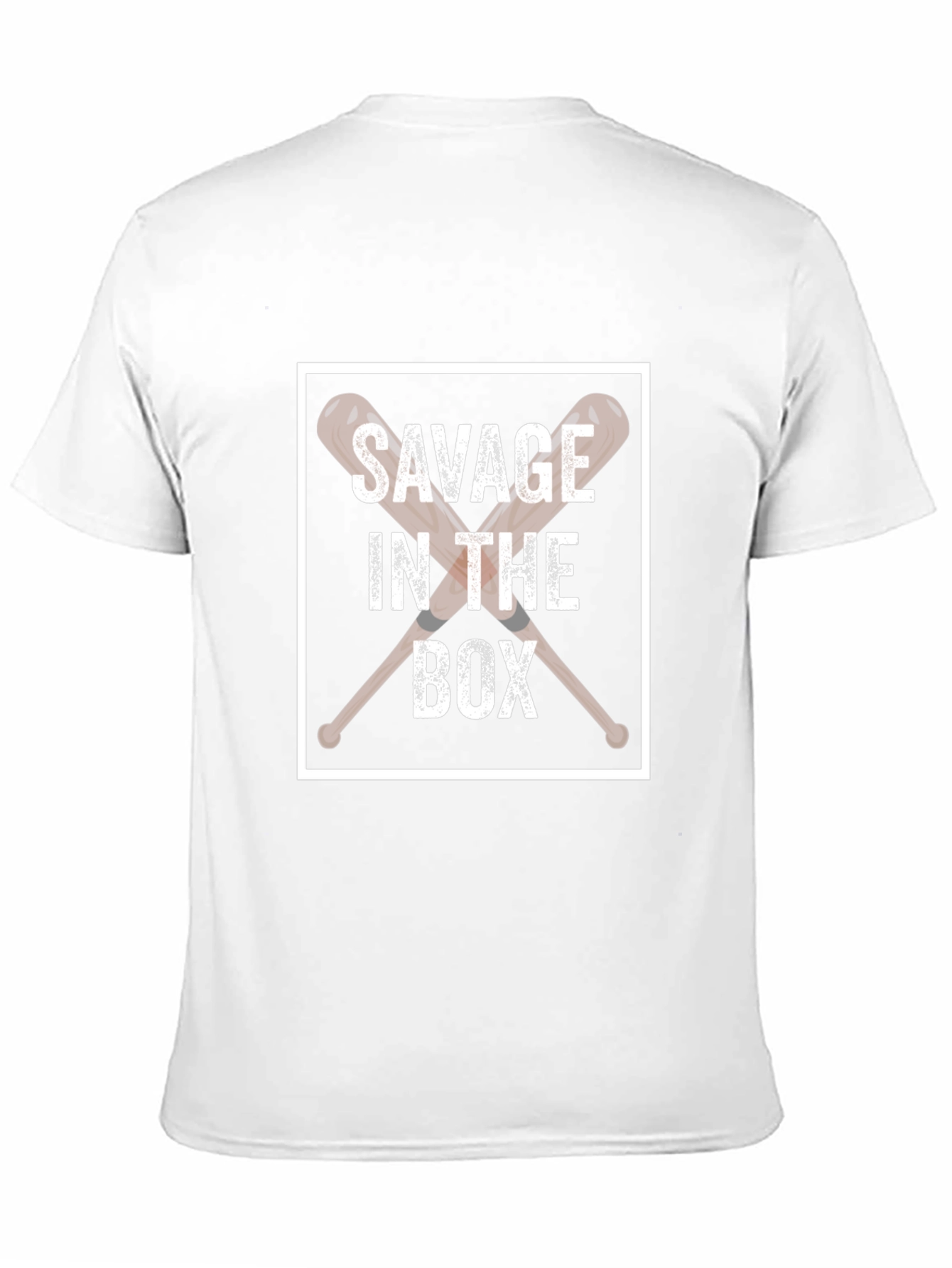 Savage in the Box Graphic Tee - Baseball T-Shirt