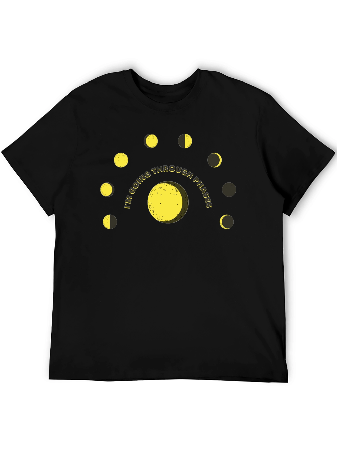 Lunar Phases Graphic T-Shirt - Going Through Phases