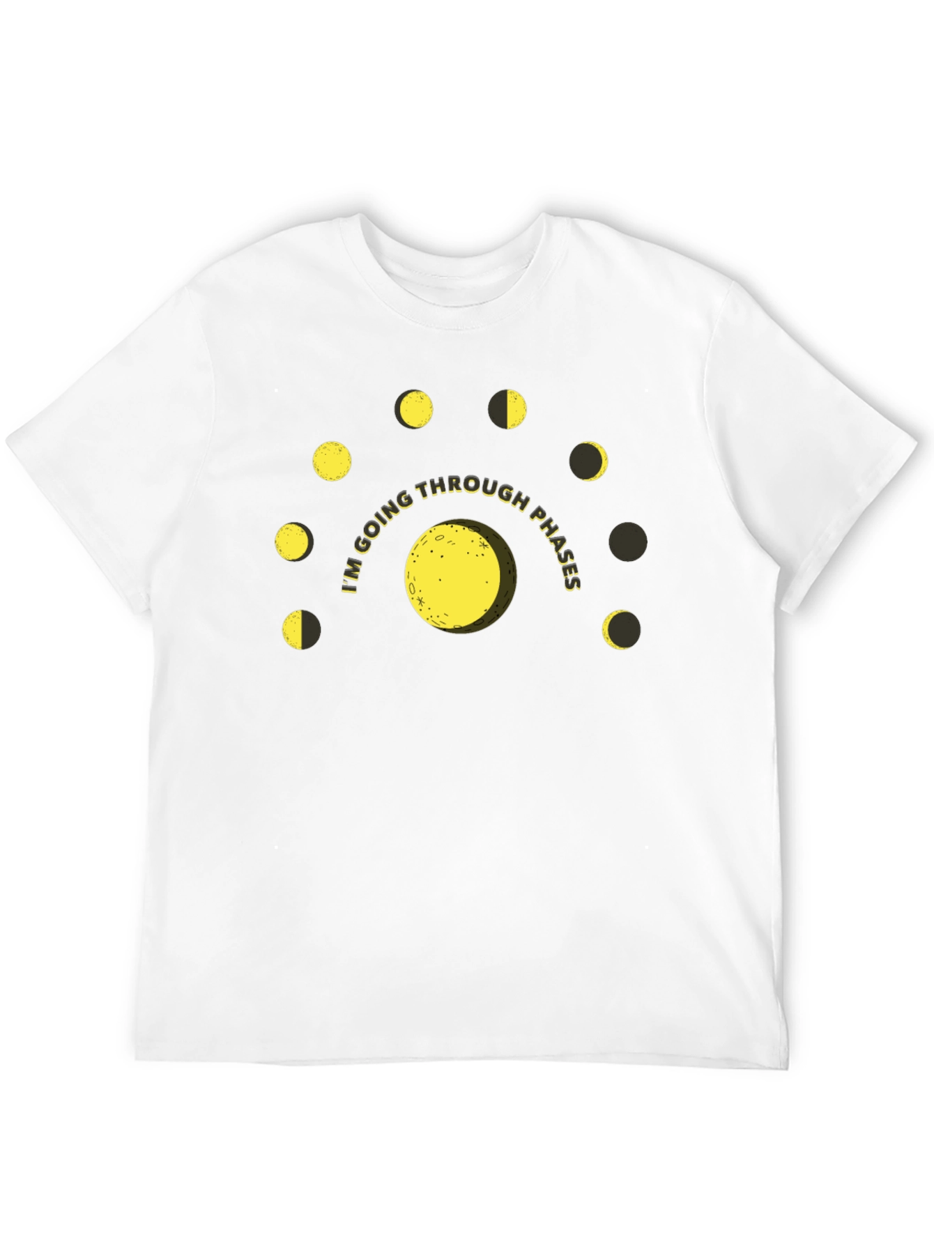 Lunar Phases Graphic T-Shirt - Going Through Phases